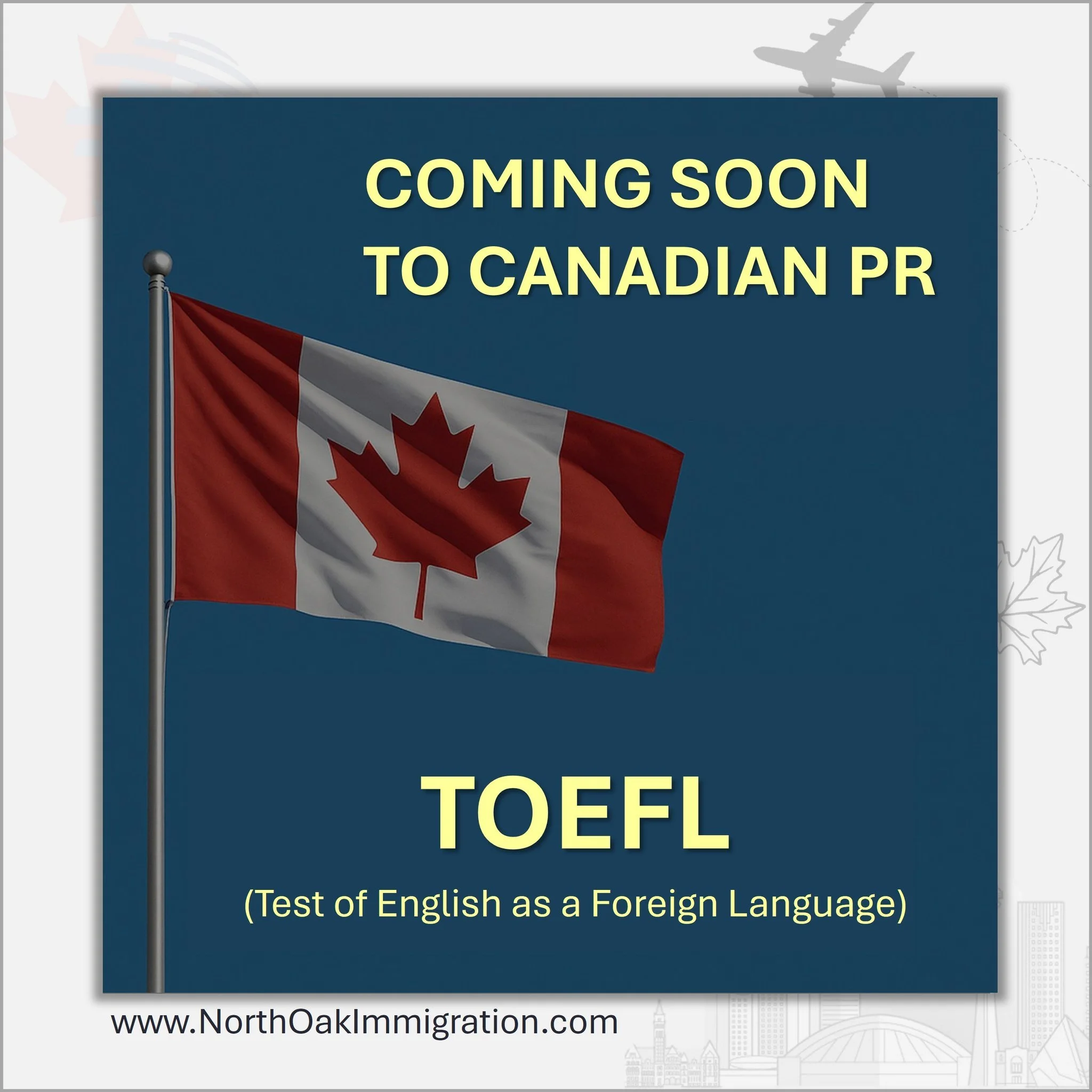 🌟 Big News for Canada PR Applicants! 🌟

Starting August 2025, Immigration, Refugees and Citizenship Canada (IRCC) will begin accepting the TOEFL Essentials Test as proof of English proficiency for Permanent Economic Immigration pathways! 🎉

This m
