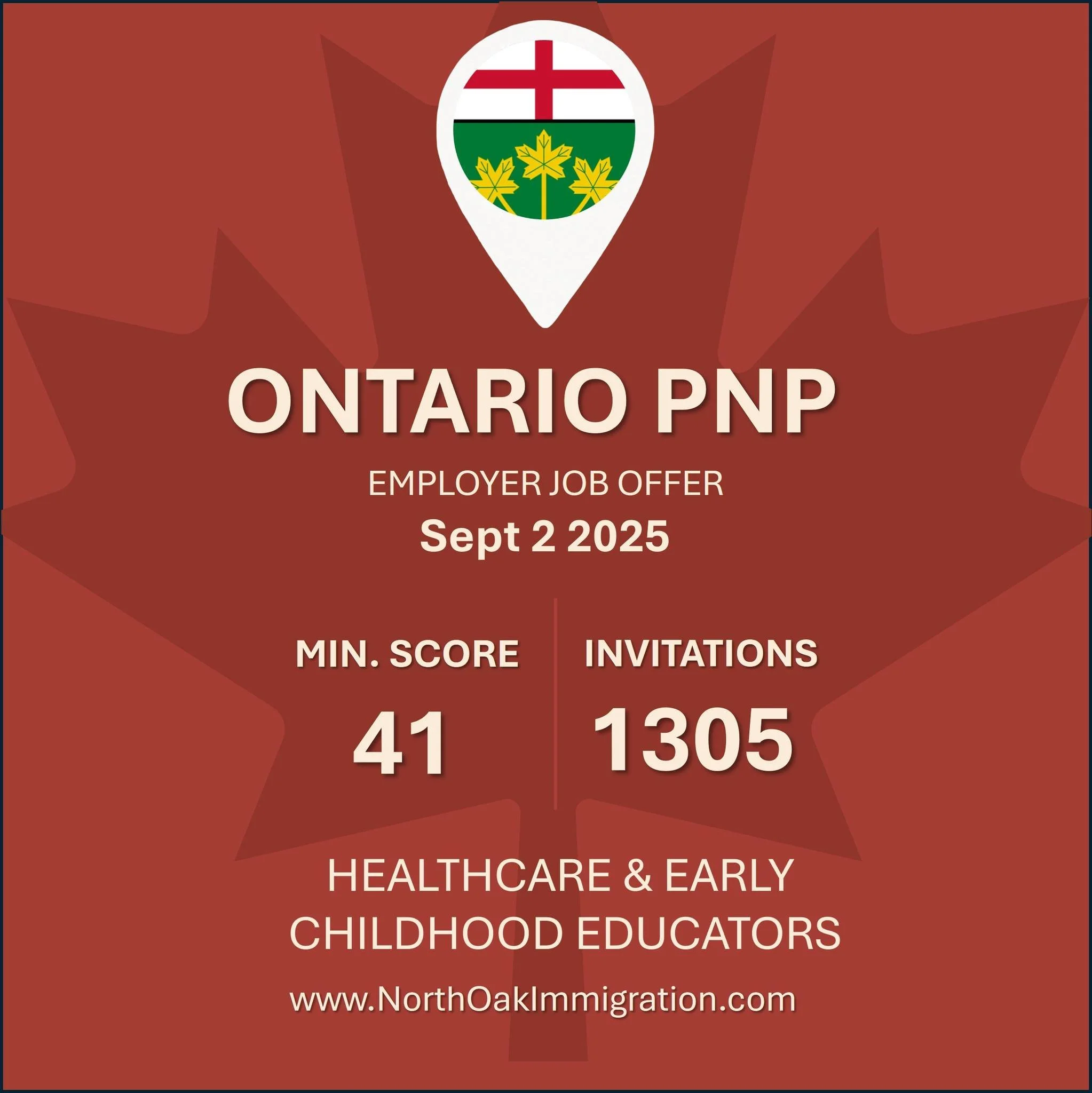 📢 Ontario Immigrant Nominee Program (OINP) Update &ndash; Sept 3, 2025

Ontario conducted multiple draws this week (Sept 2 &amp; 3), issuing over 3,000 invitations in total across different streams.

&bull;	Foreign Worker Stream
&bull;	Healthcare an