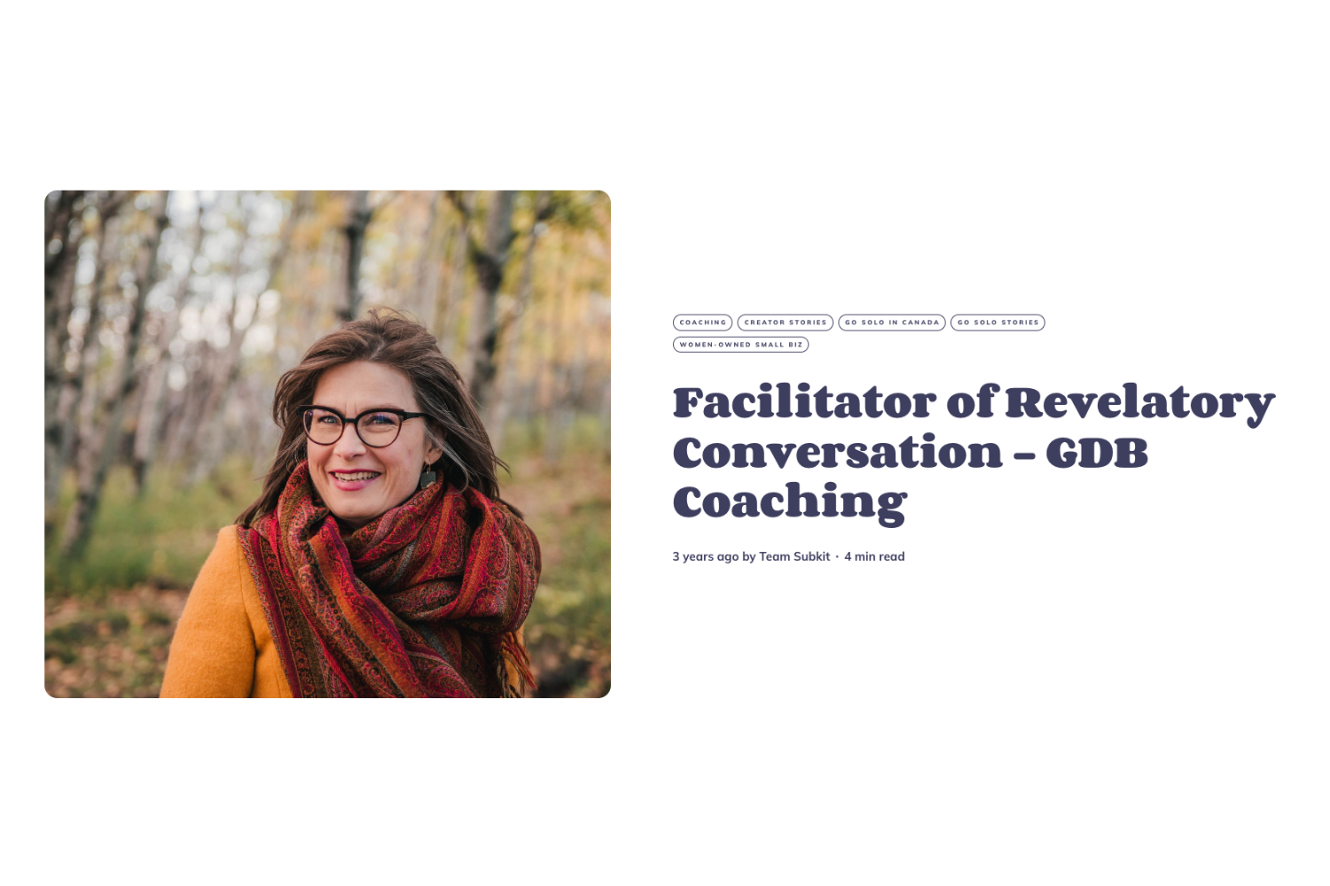Facilitator of Revelatory Conversation - GDB Coaching with Collabs.io Mag