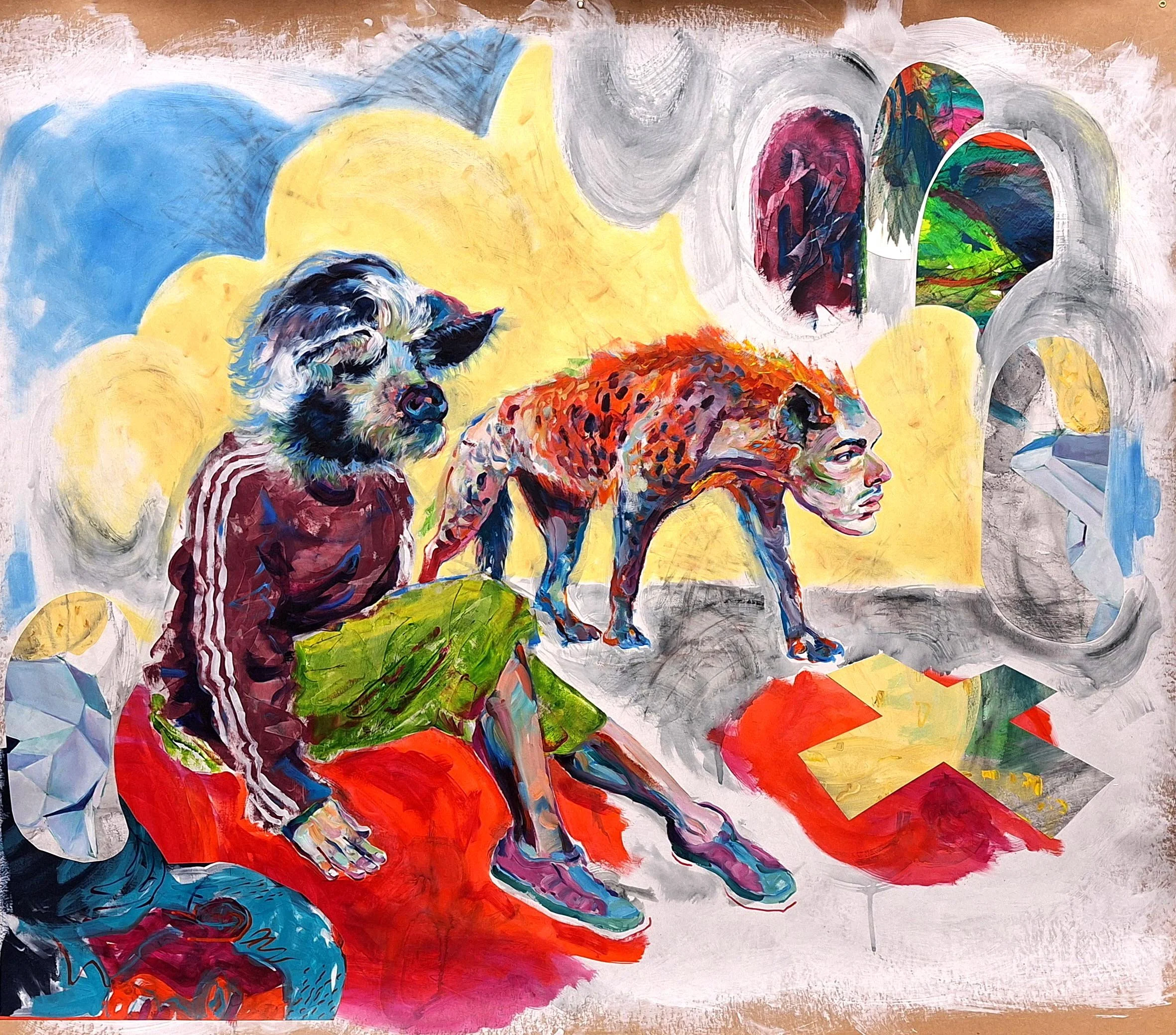 Journey | Acrylic and oil on paper