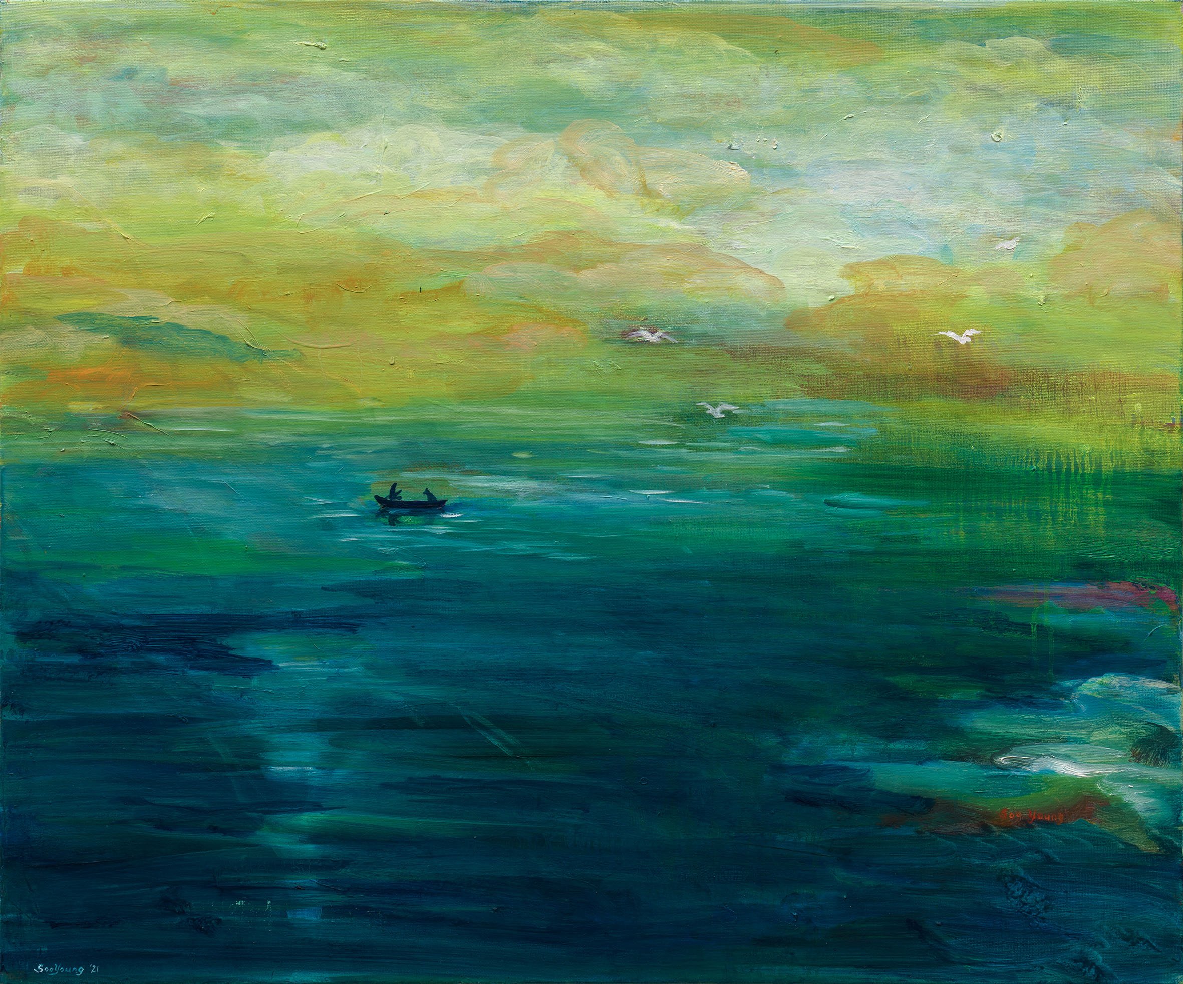  Sunset   
Oil on Linen, 2022  
73 cm x 61 cm