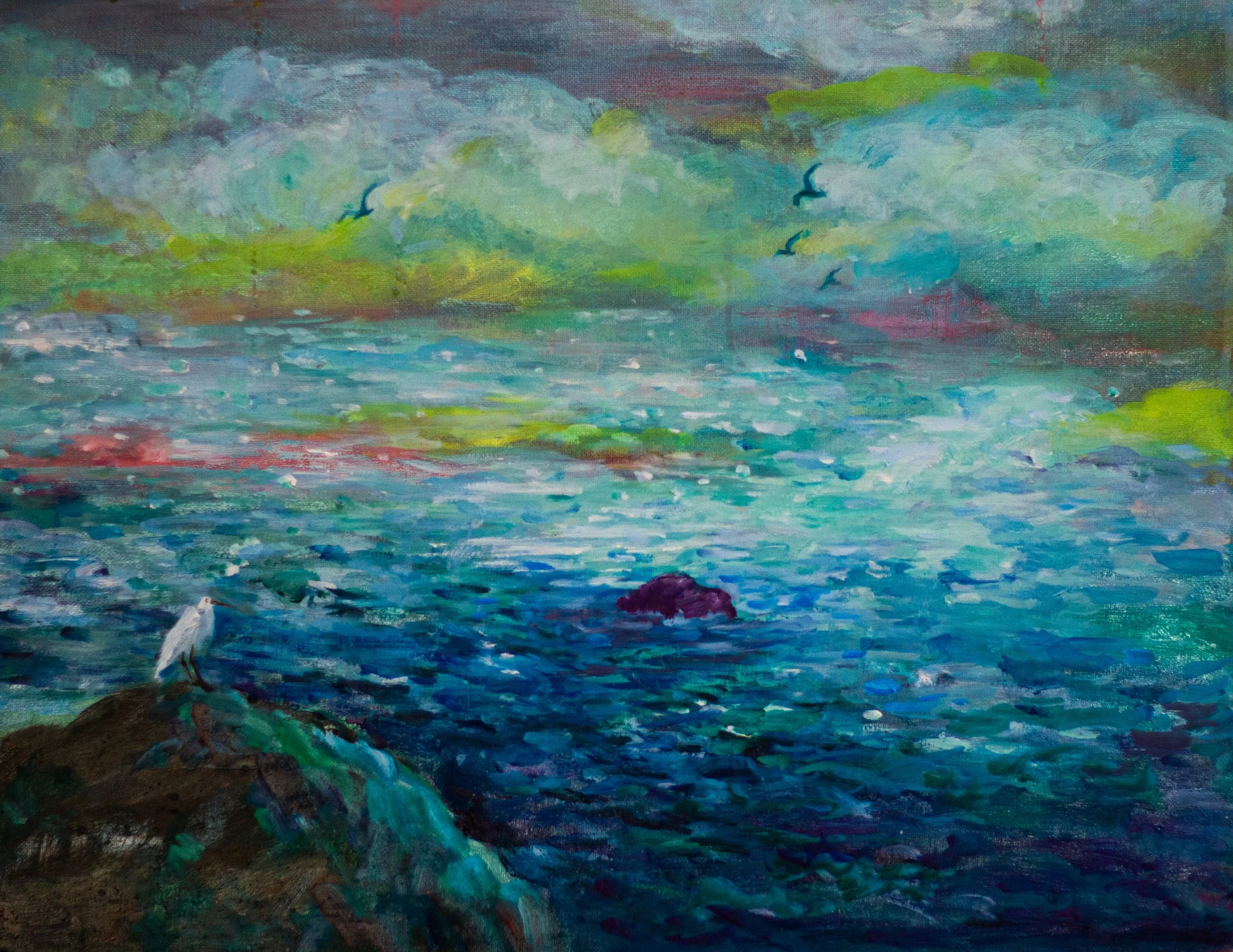  Winter Sea 
겨울 사색   
Oil on Canvas, 2022  