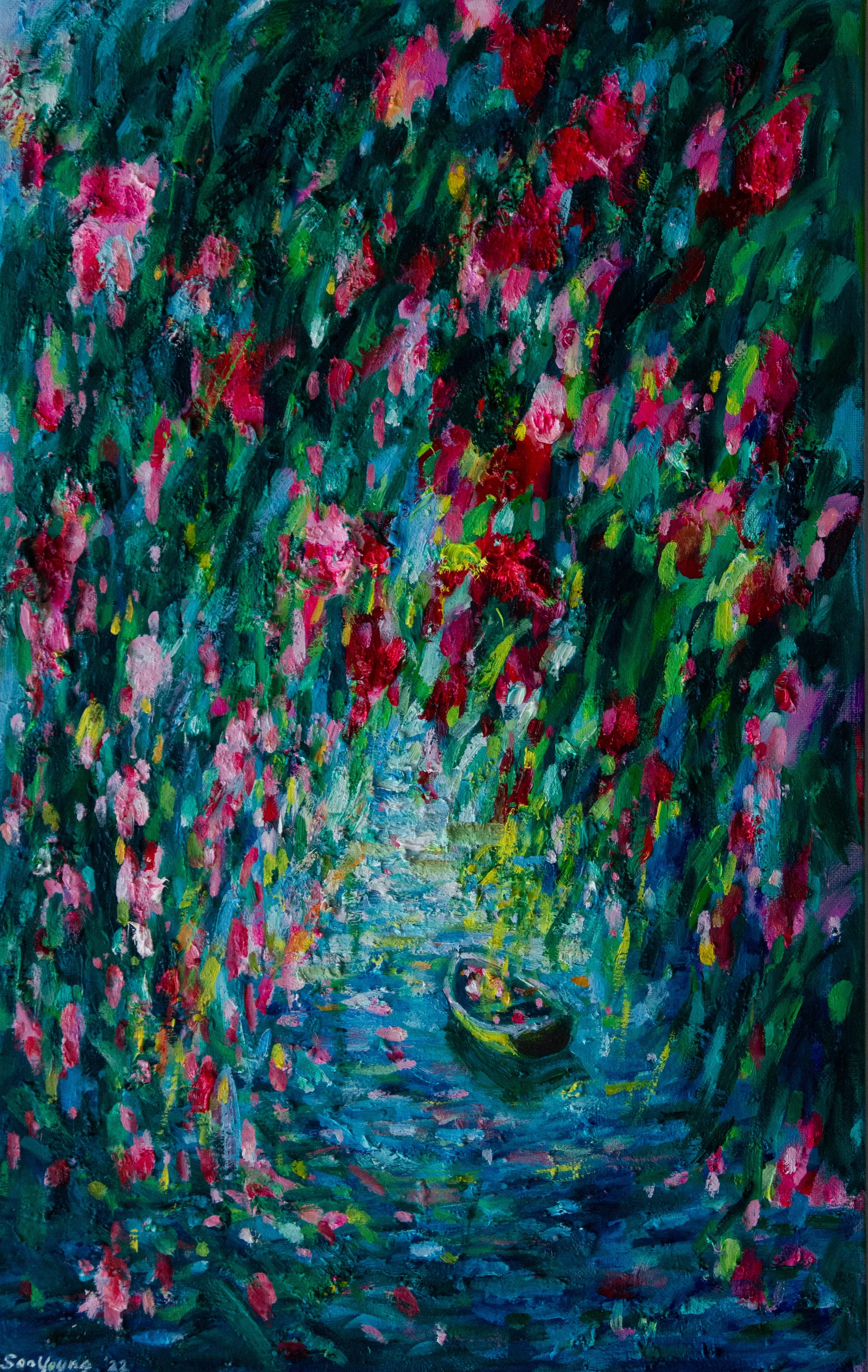  Spring Boat Ride 
봄 배   
Oil on Canvas, 2022  
33.5 cm x 53 cm