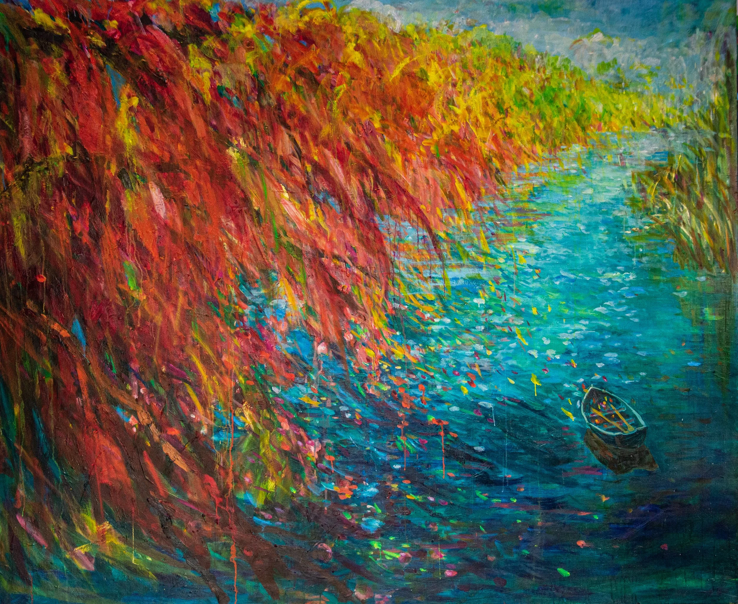 Autumn Boat Ride 
어느 가을에 띄운 배   
Oil on Canvas, 2022  