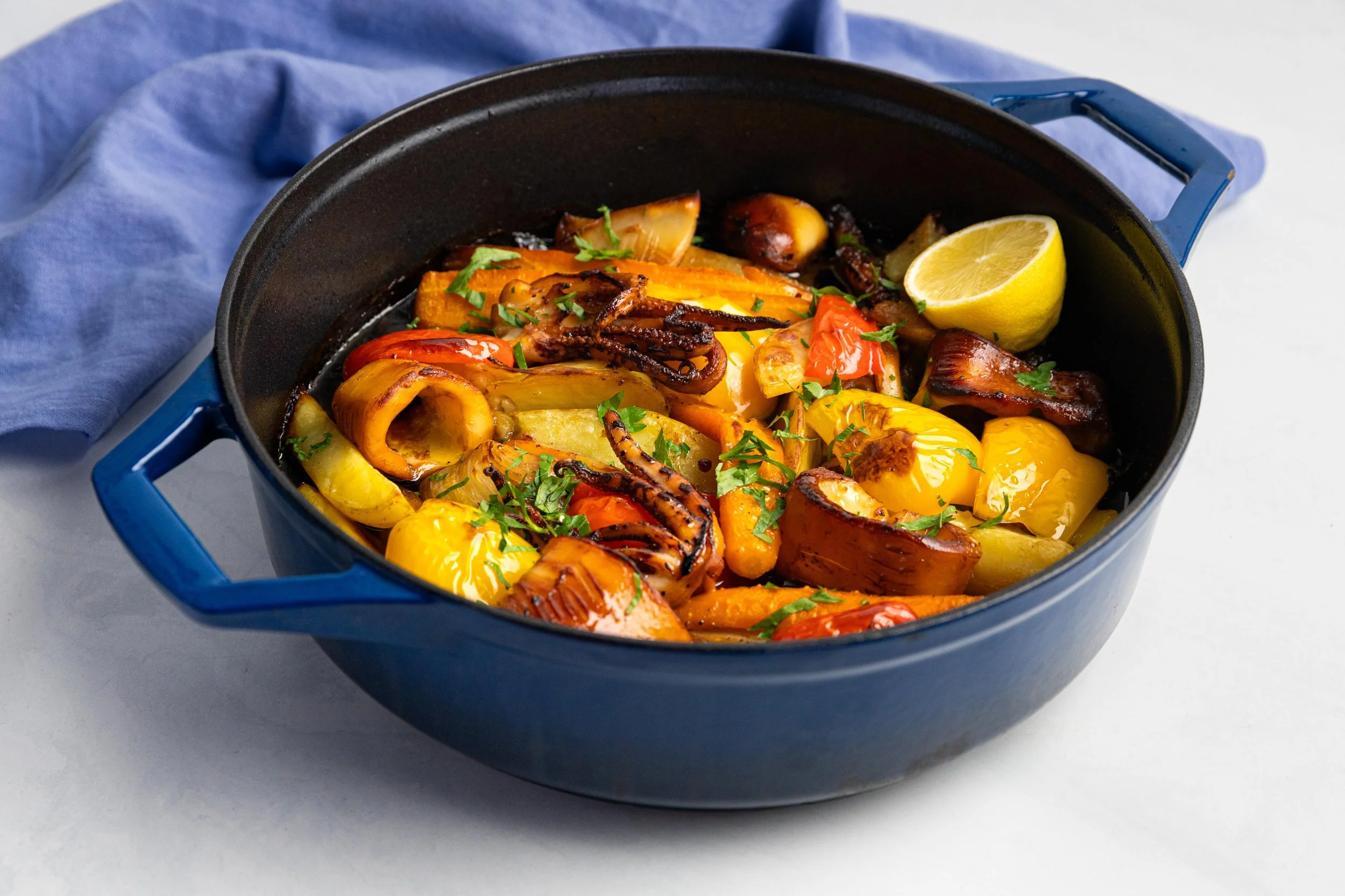 Confit Squid With Potatoes
