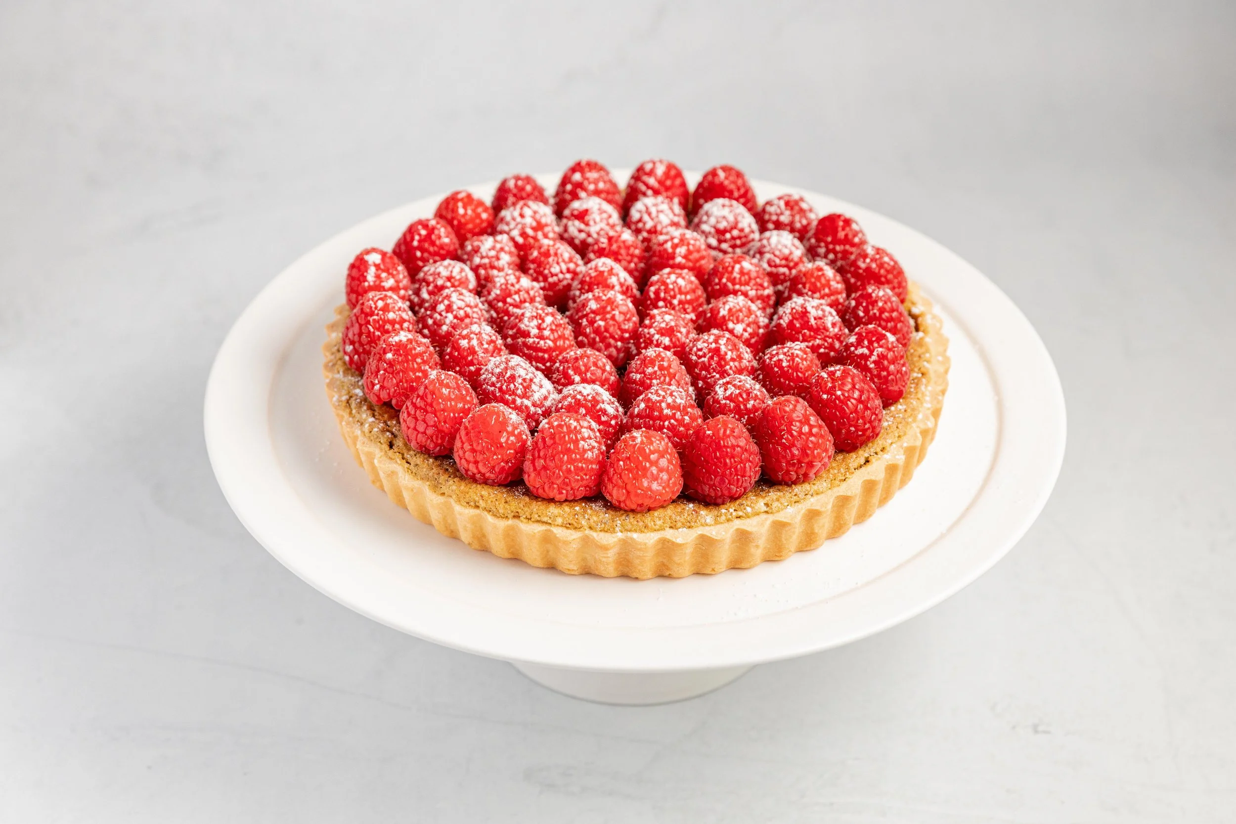 Pistachio and Raspberry Tart