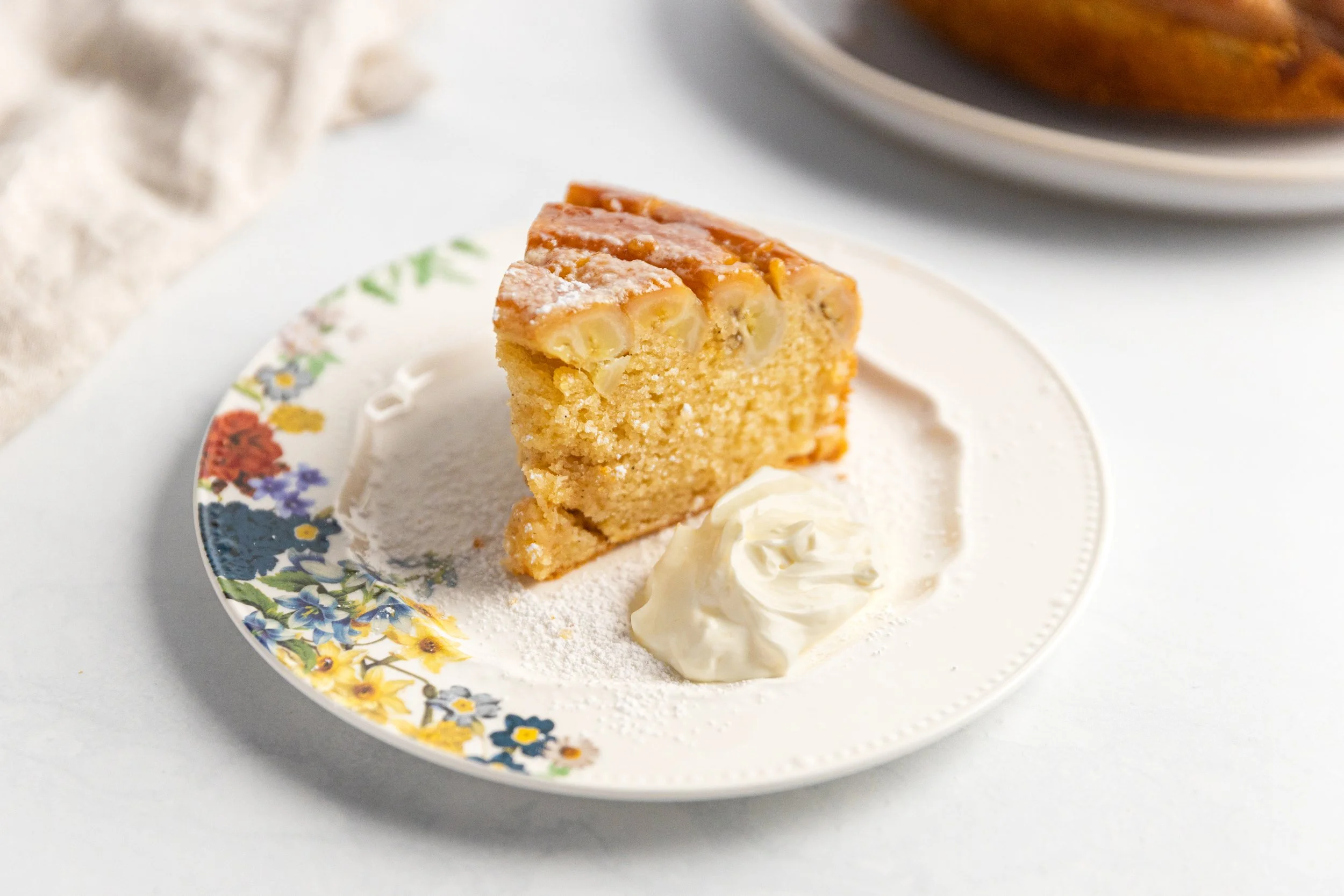 Upside Down Caramel Banana Cake