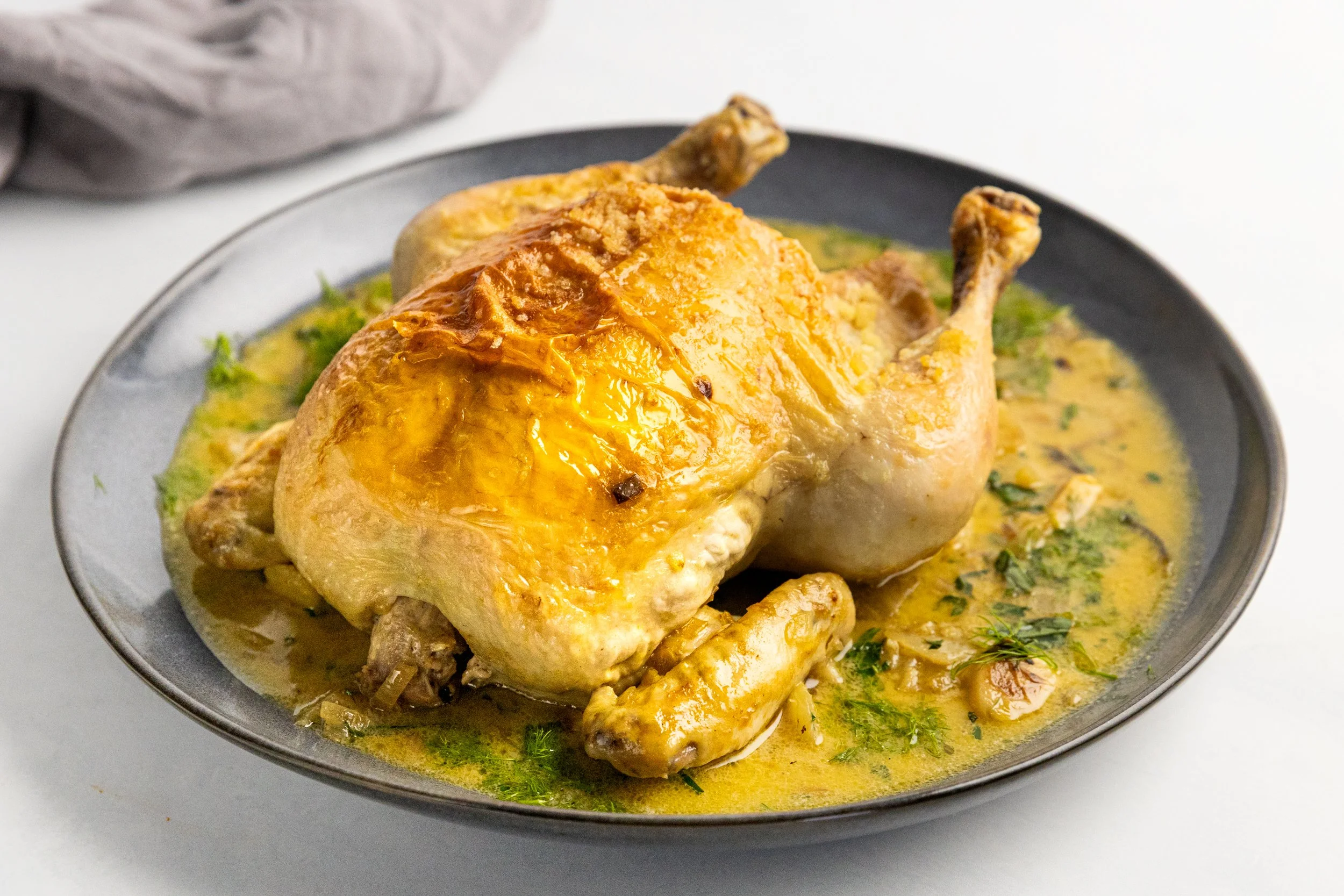 Whole Roasted Tarragon Chicken
