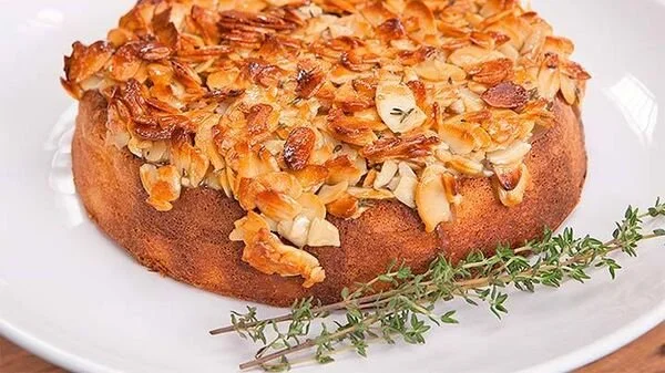 Almond Honey Thyme Cake