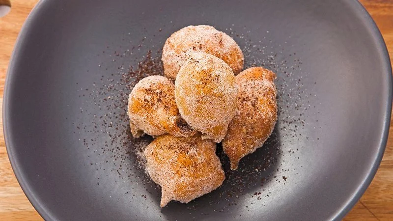 Sfinci - Sicilian Donuts Stuffed with Coffee Ricotta