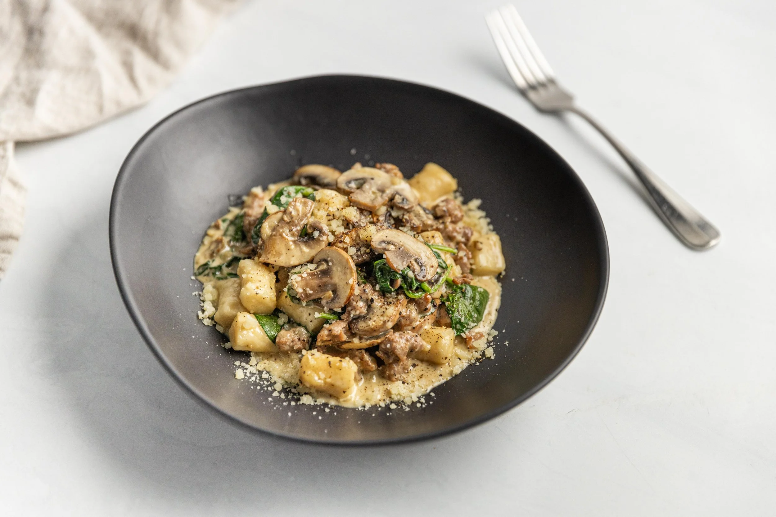 Creamy Sausage &amp; Mushroom Gnocchi