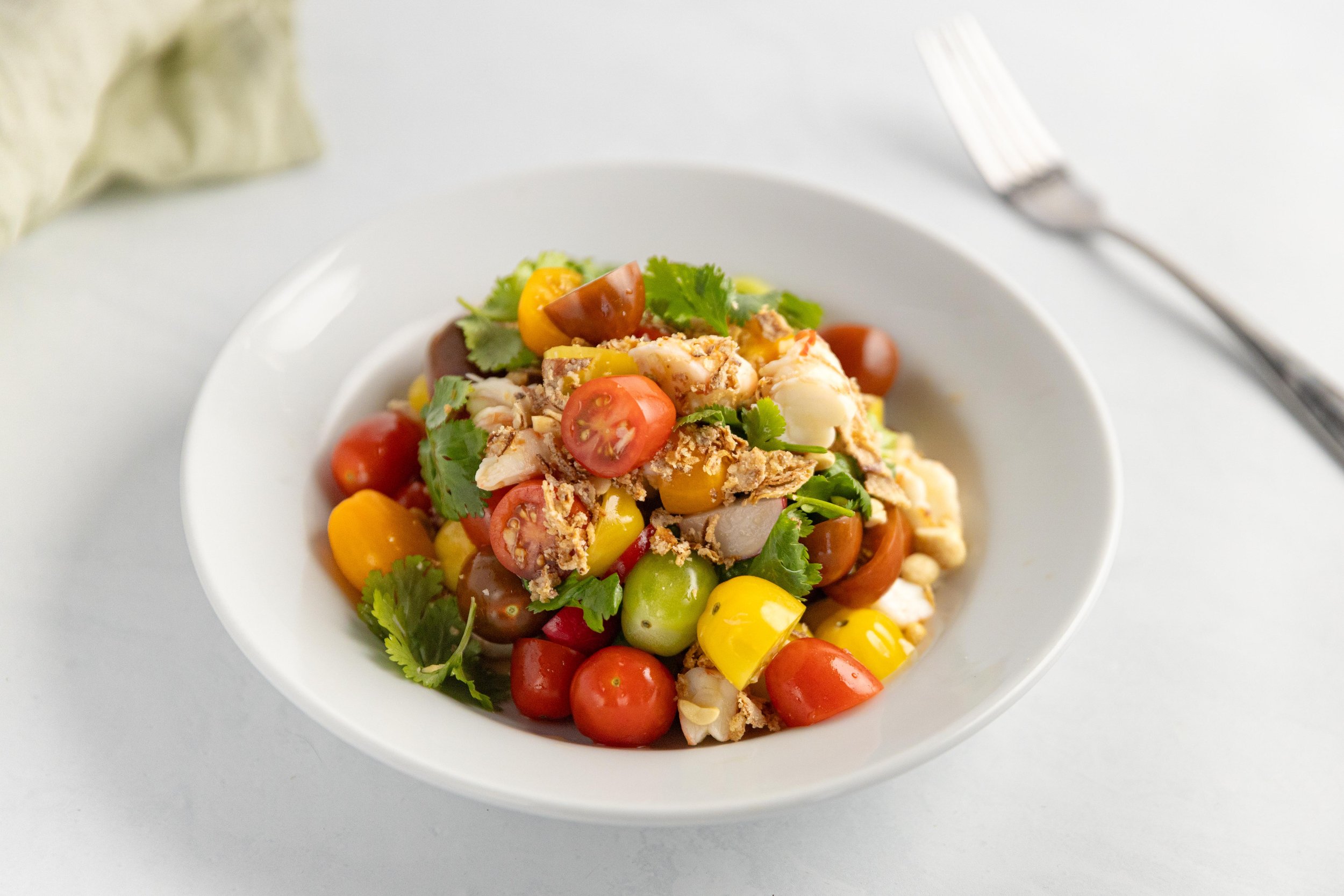 Vietnamese Tomato and Prawn Salad