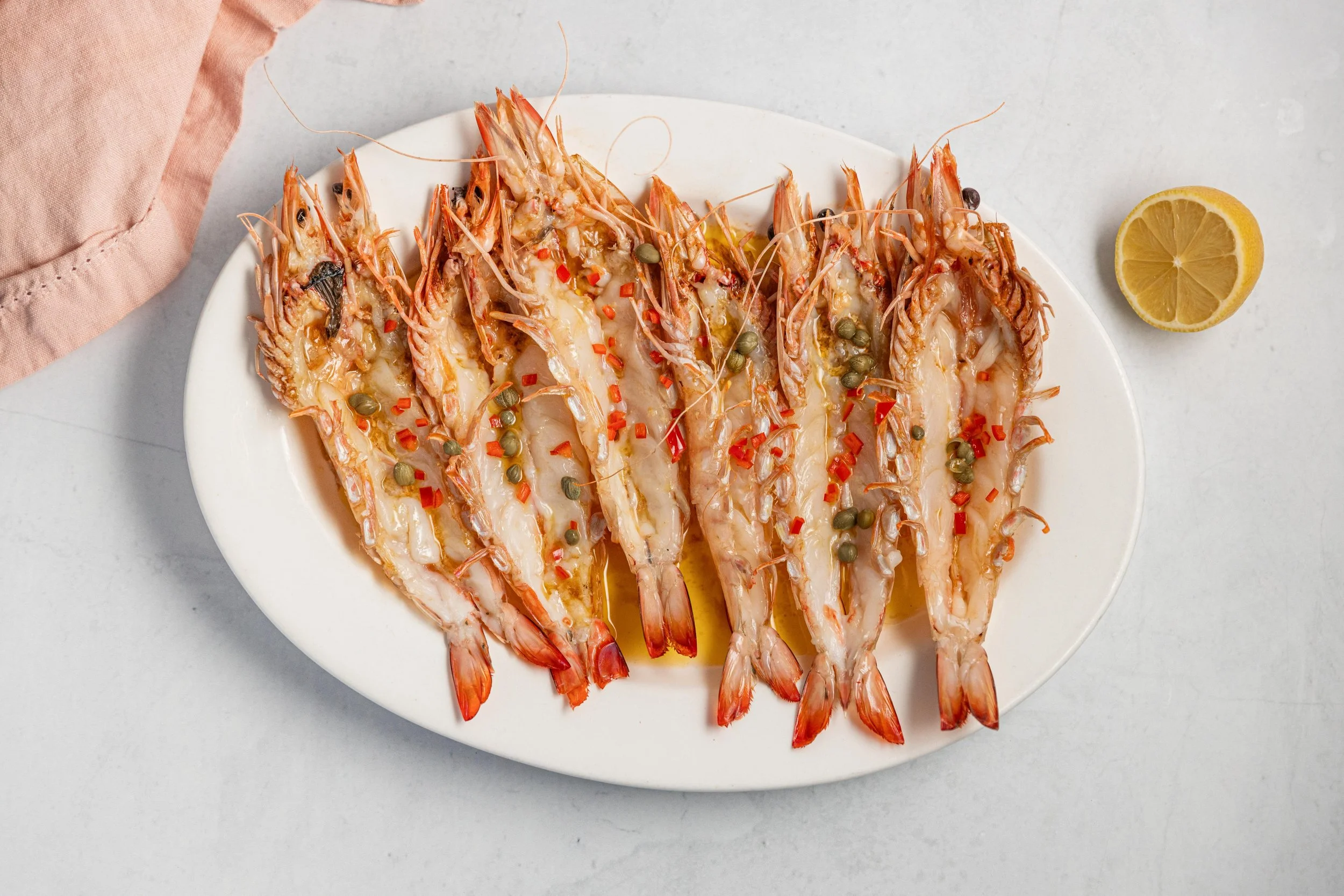 Roasted Prawns with Soy Butter