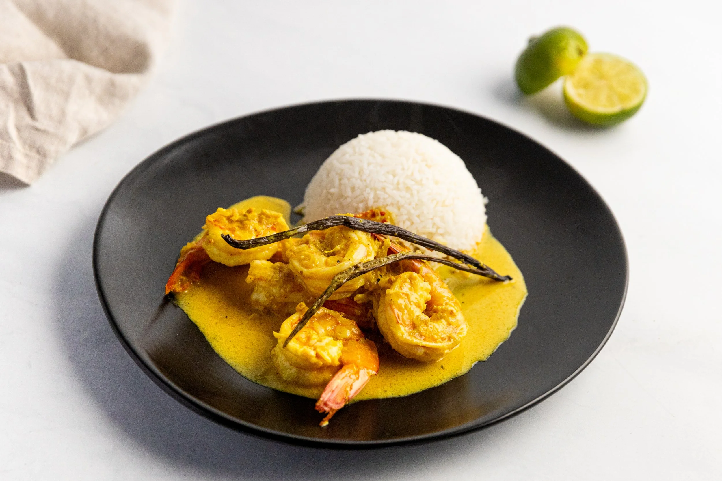 Coconut-Vanilla Prawn Curry