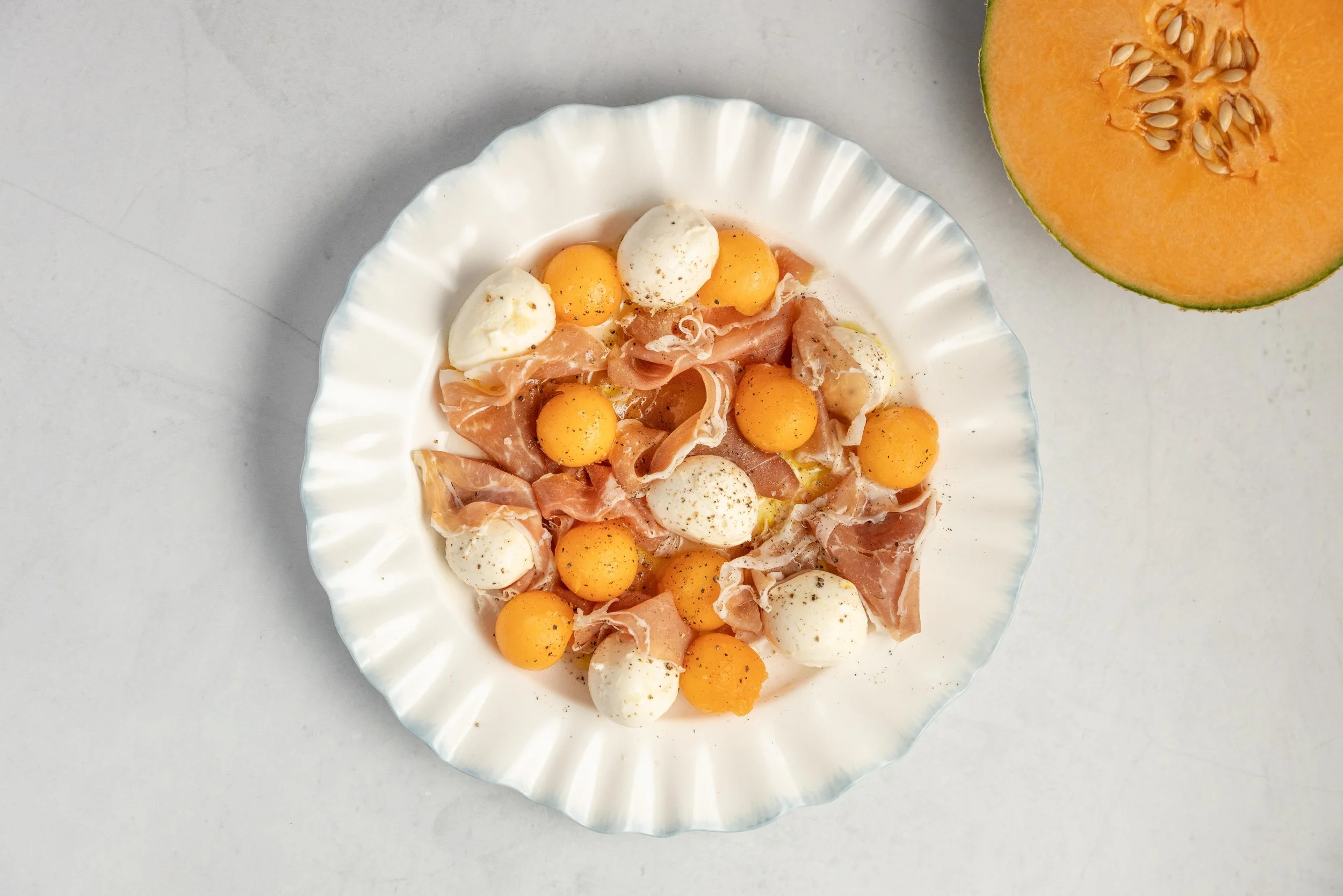 Bocconcini, Rockmelon and Prosciutto