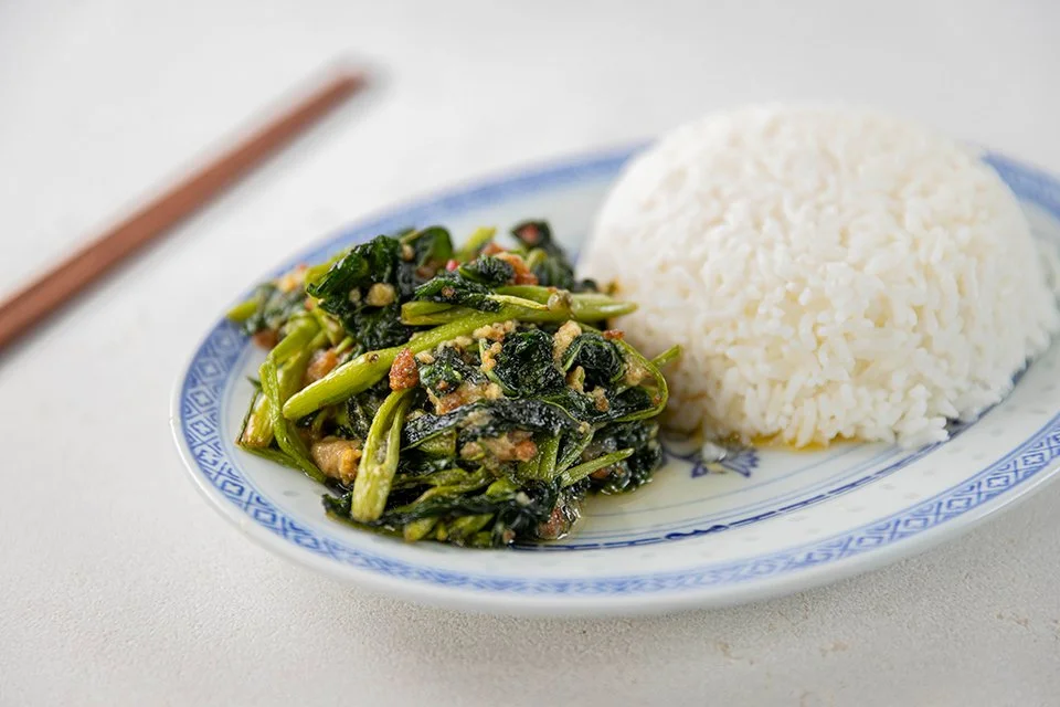 Stir Fried Water Spinach — Everyday Gourmet