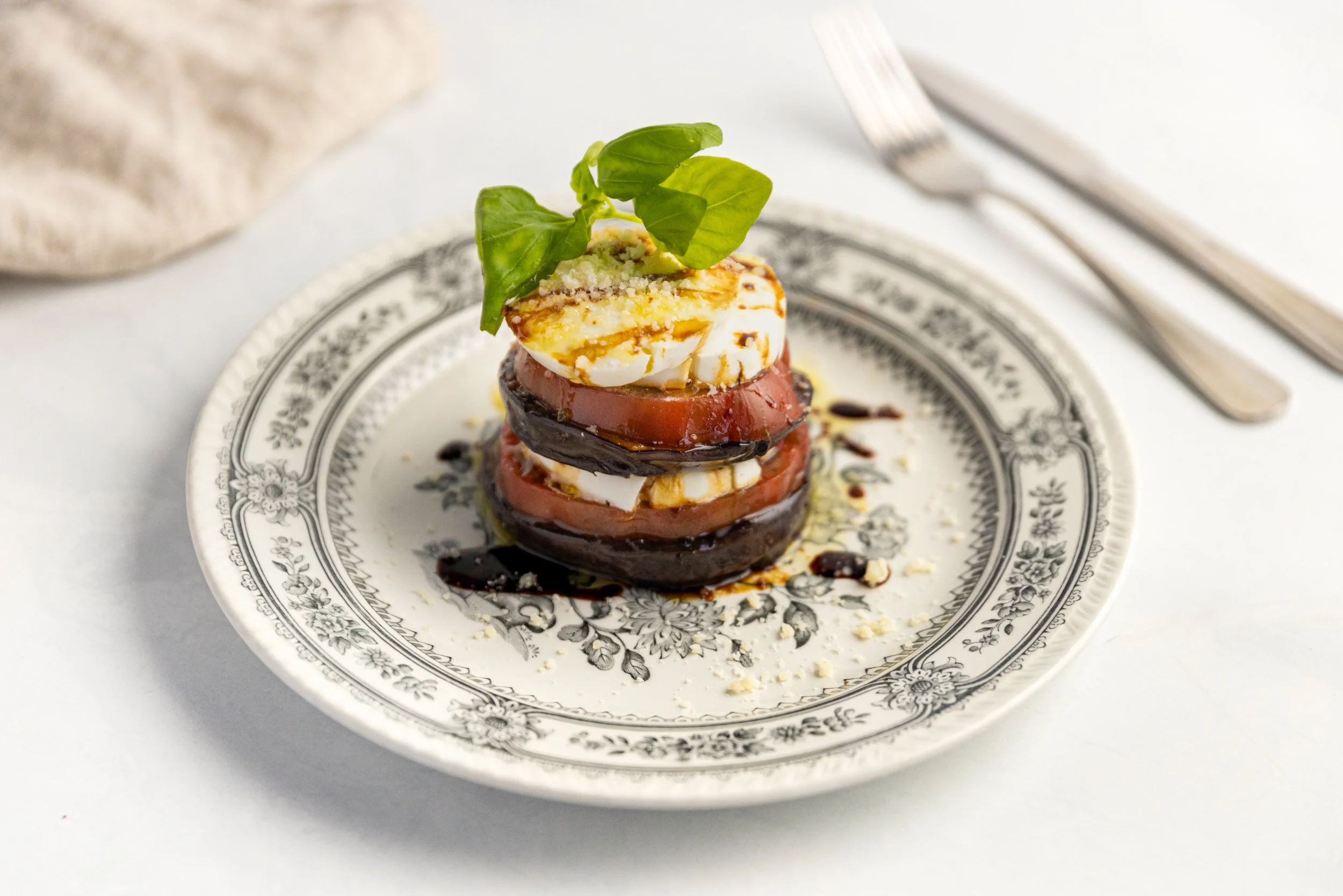 Eggplant Parmigiana Stack