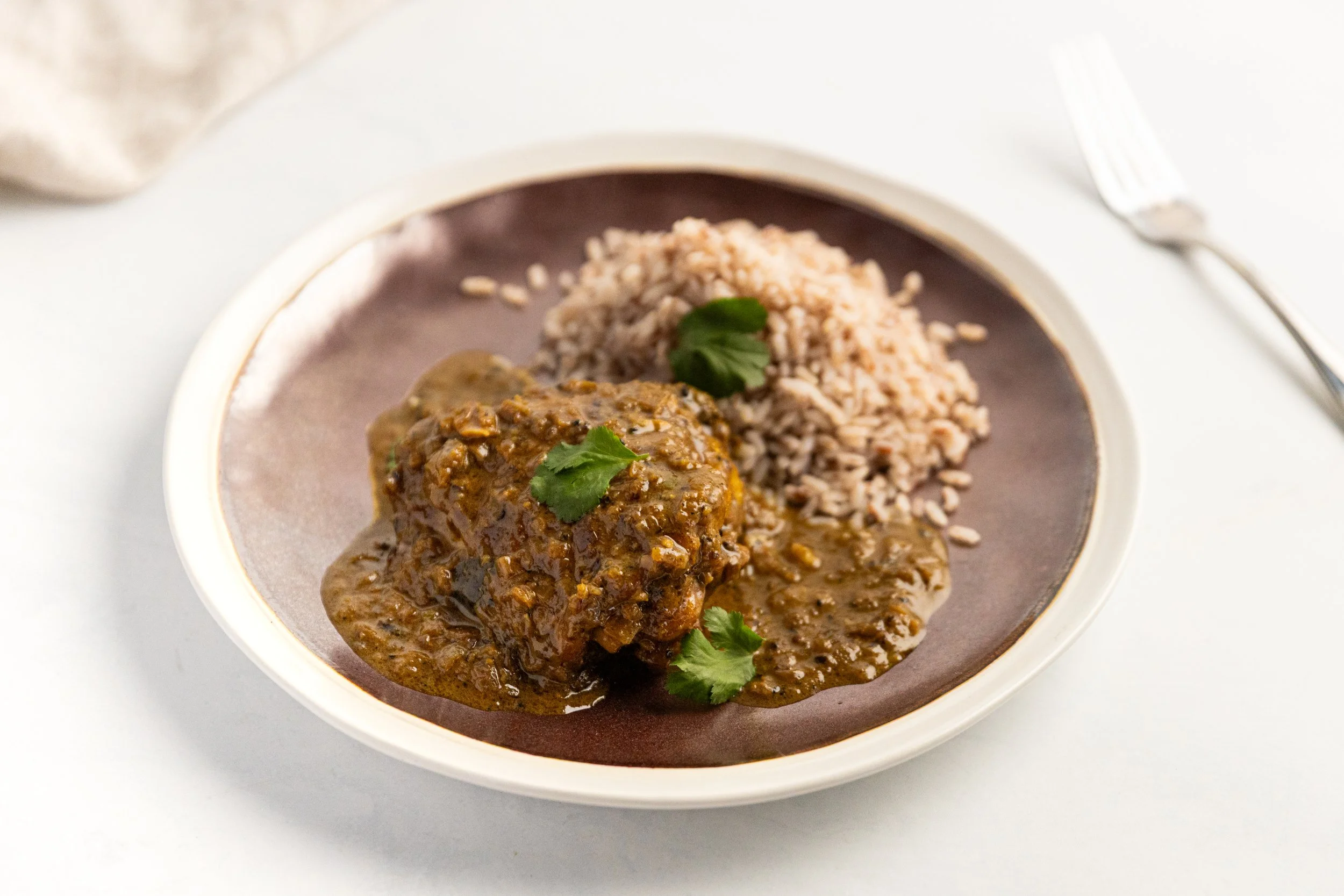 Black Pepper Chicken (Kallil Chutta Kozhi Charu)