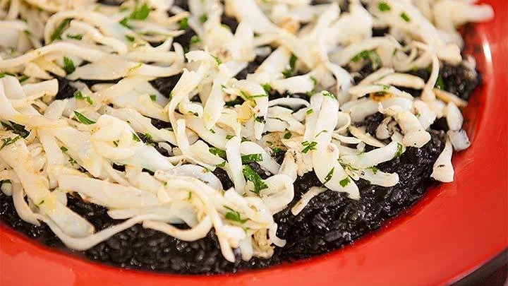 Squid Ink Risotto with Cuttlefish — Everyday Gourmet