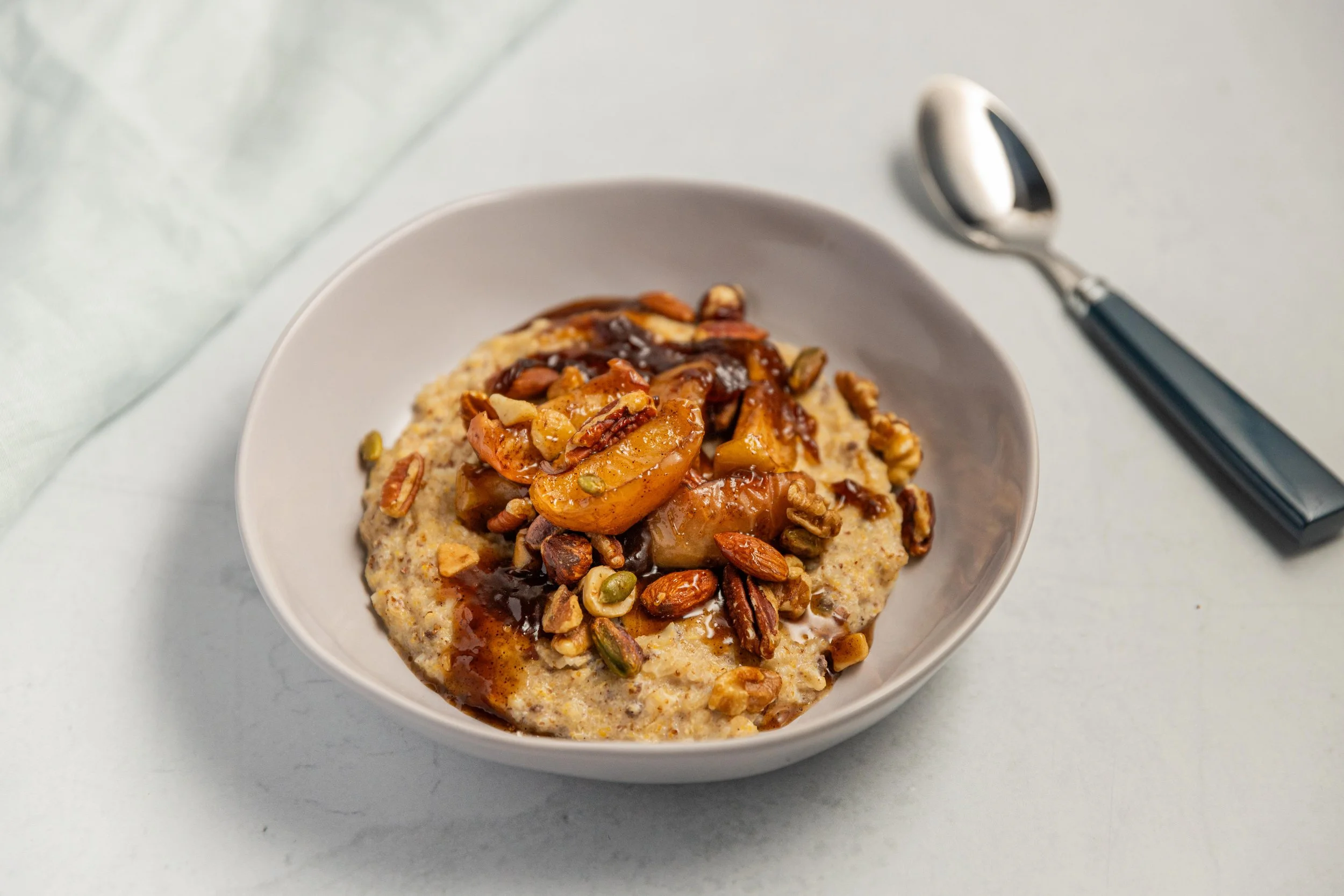 Porridge with Roasted Maple Apples
