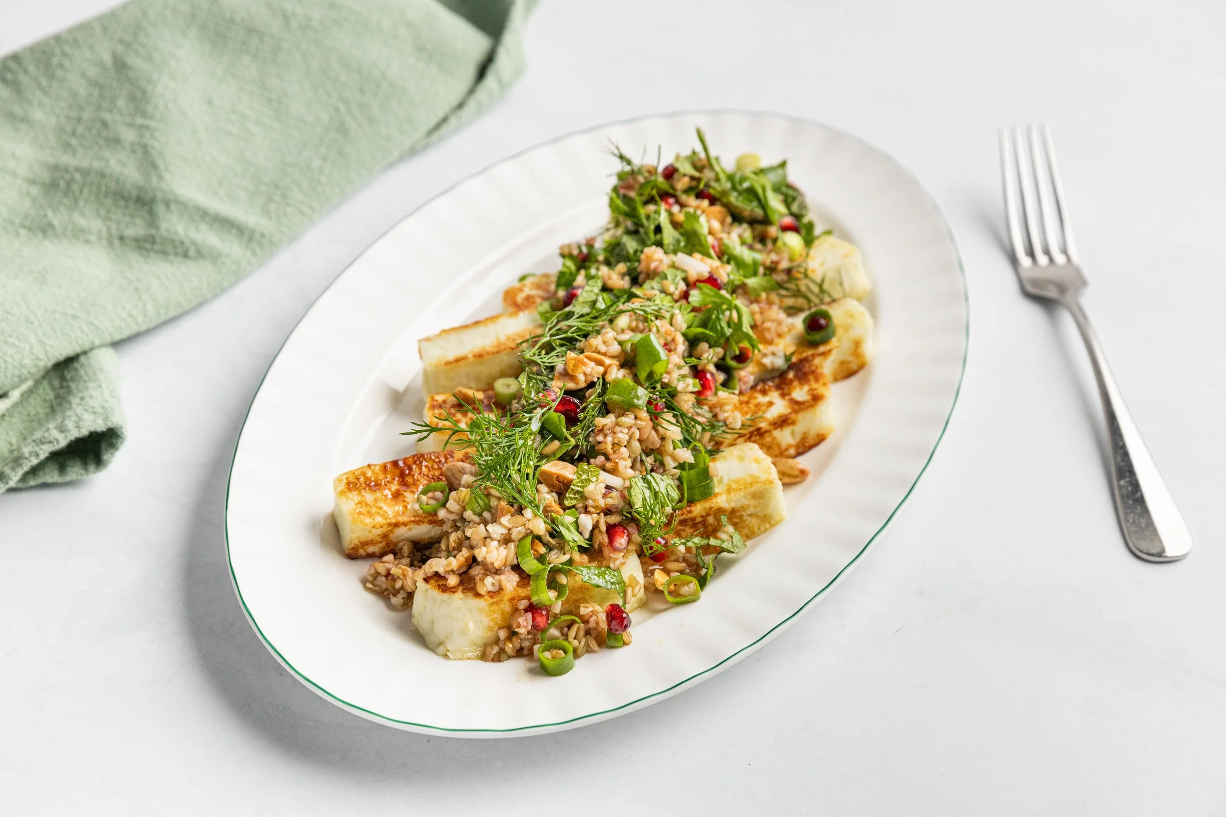 Haloumi Grain Salad