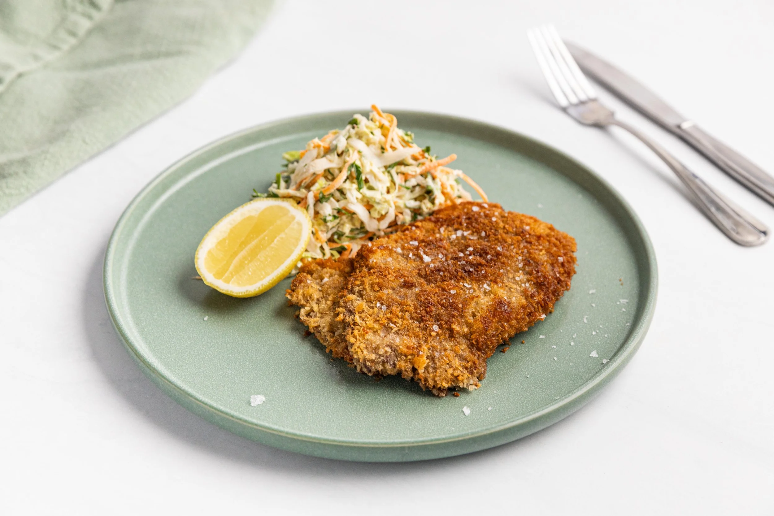Crumbed Roo Schnitzels