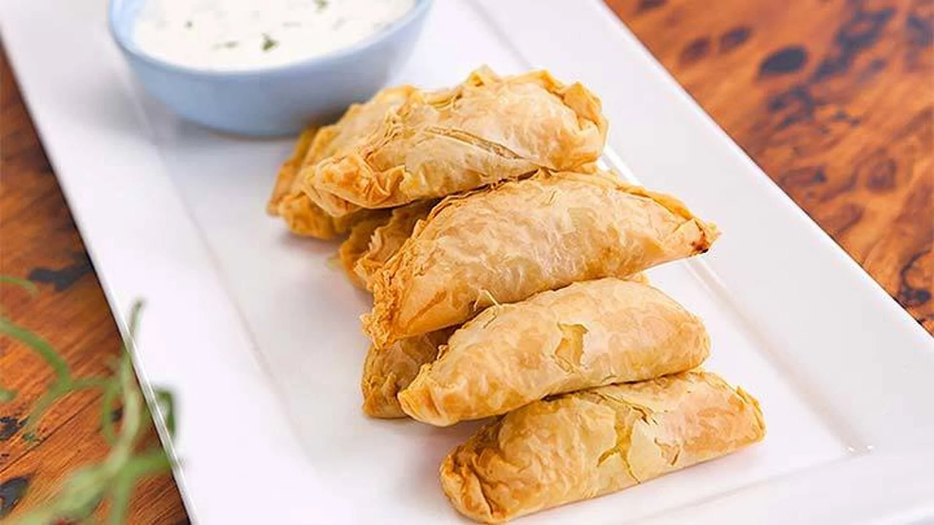 Spiced Chicken Curry Puffs with Minted Yoghurt Sauce — Everyday Gourmet