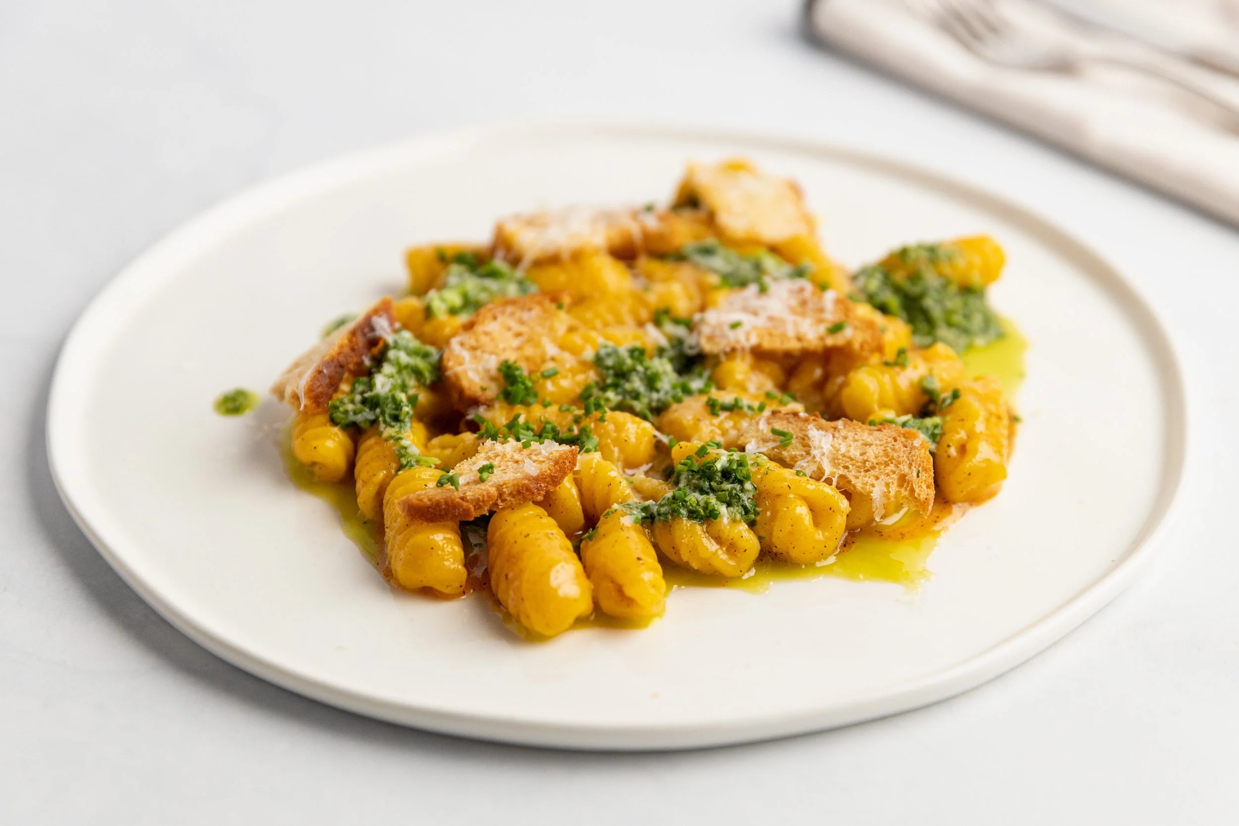 Carrot Cavatelli with Carrot Butter Sauce