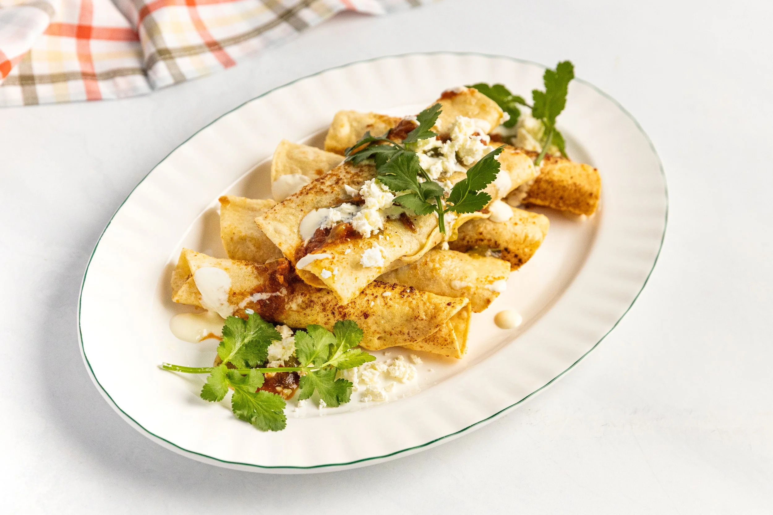 Potato and Onion Flautas