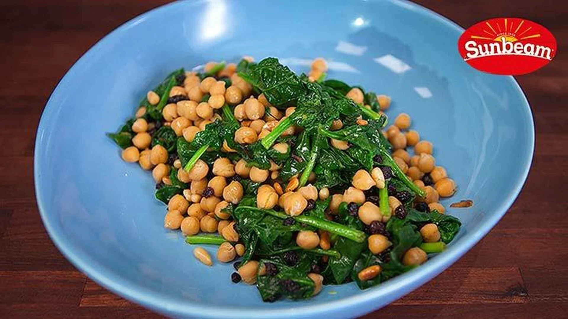 English Spinach, Chickpeas and Currants