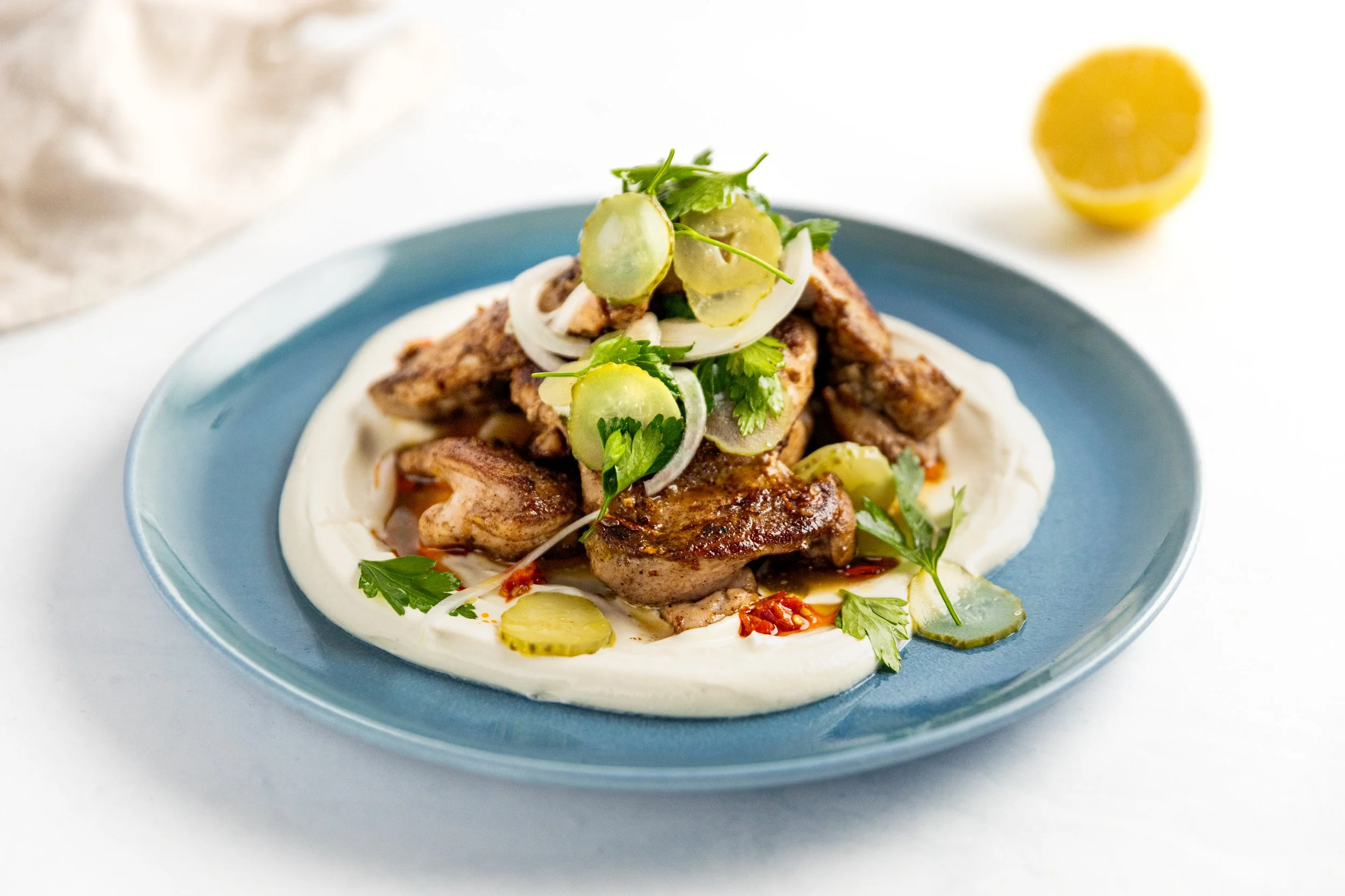 Baharat Chicken with Sesame Yoghurt