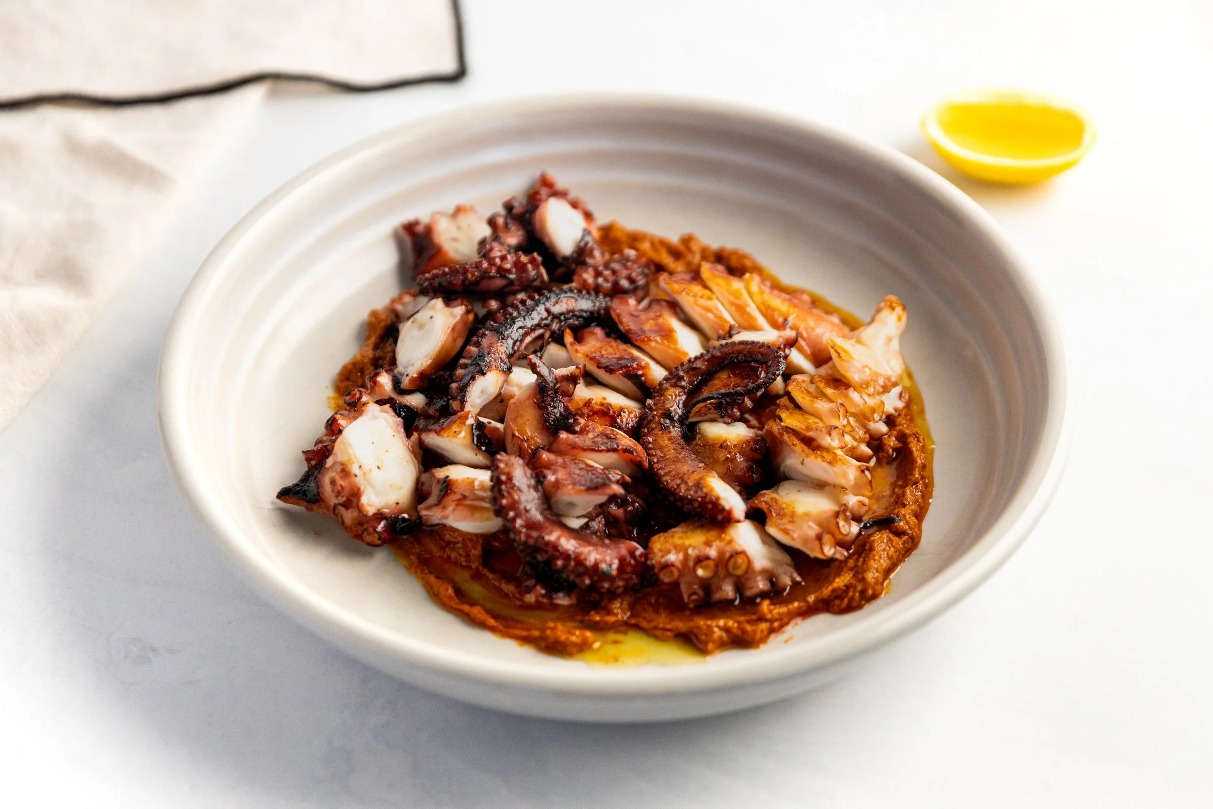 Octopus with ‘Nduja Dressing