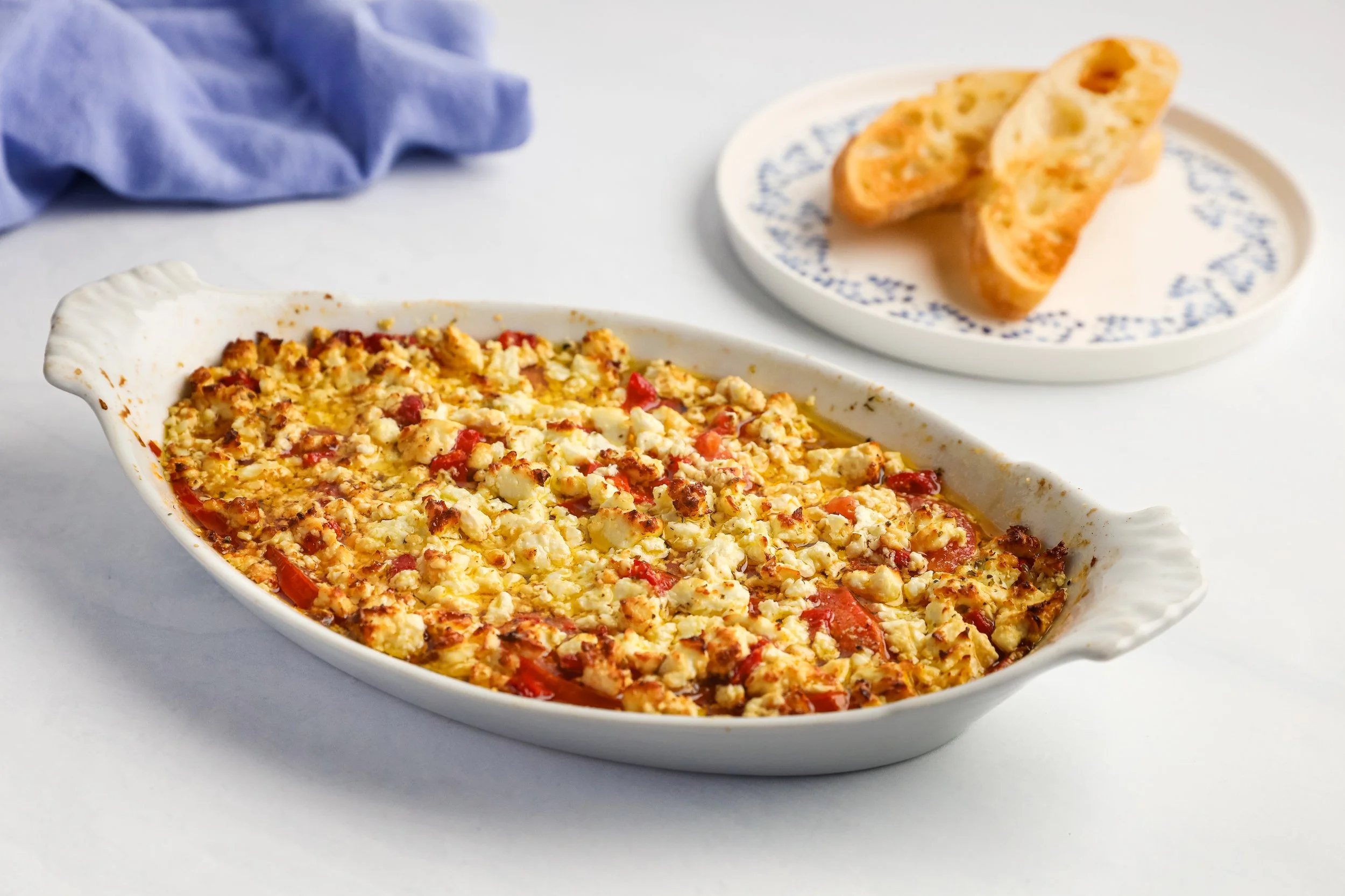 Baked Fetta &amp; Tomato (Bouyiourdi)