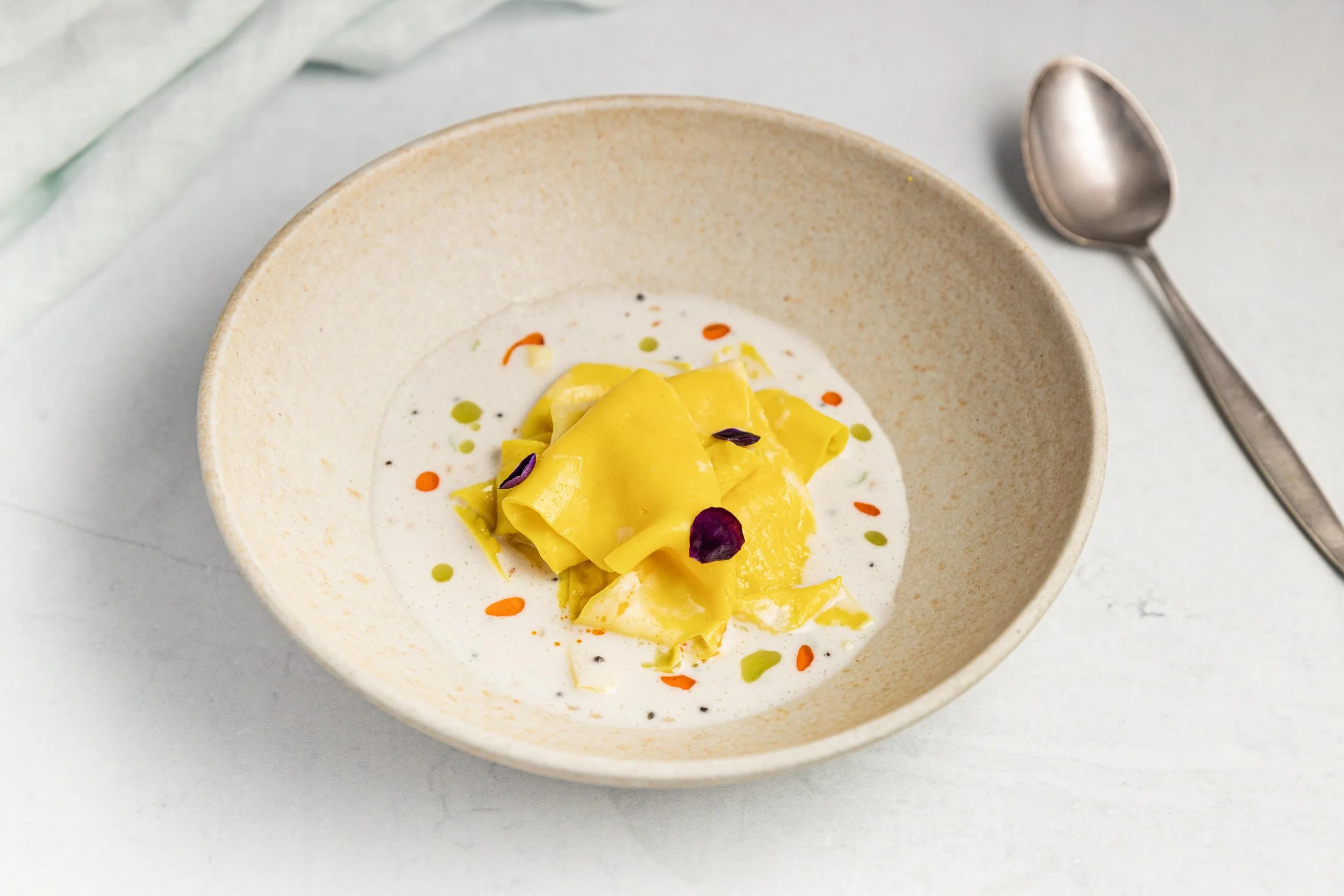 Khandavi Besan Noodles in Coconut Sauce
