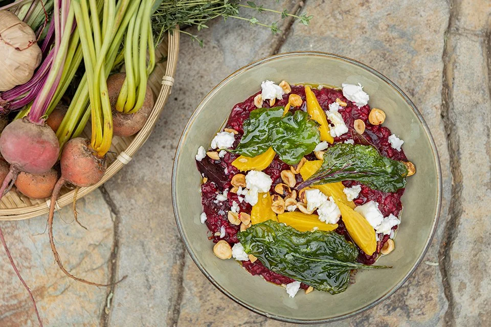 Beetroot Risotto with Fetta & Hazelnuts — Everyday Gourmet