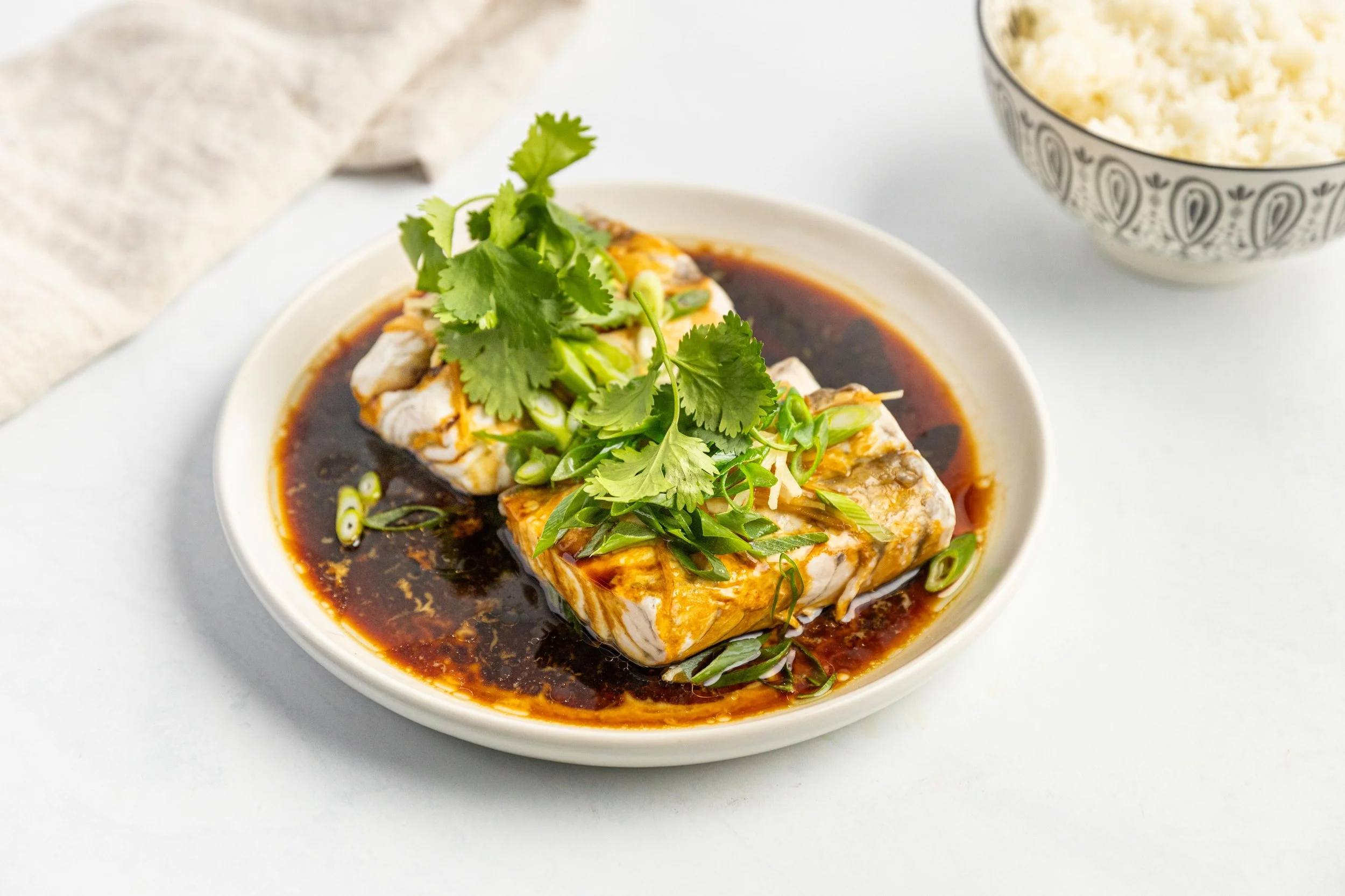 Chinese Steamed Barramundi Fillets
