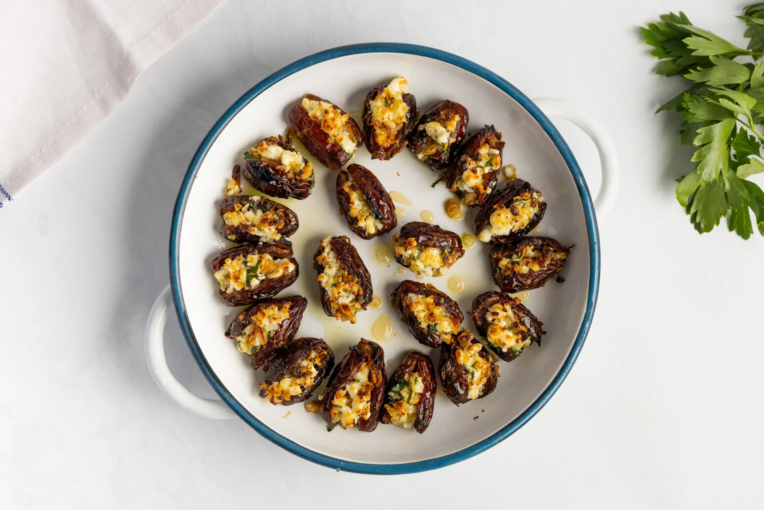 Fetta &amp; Haloumi Stuffed Dates