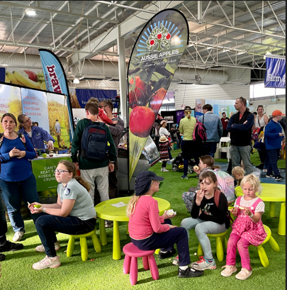 2022 Perth Royal Show                     Pomewest Promoting WA apples and pears in the Centenary Pavillion at the farm to food display!
