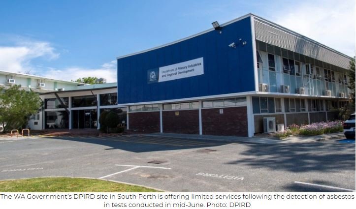 South Perth DPIRD office closure due to asbestos testing results