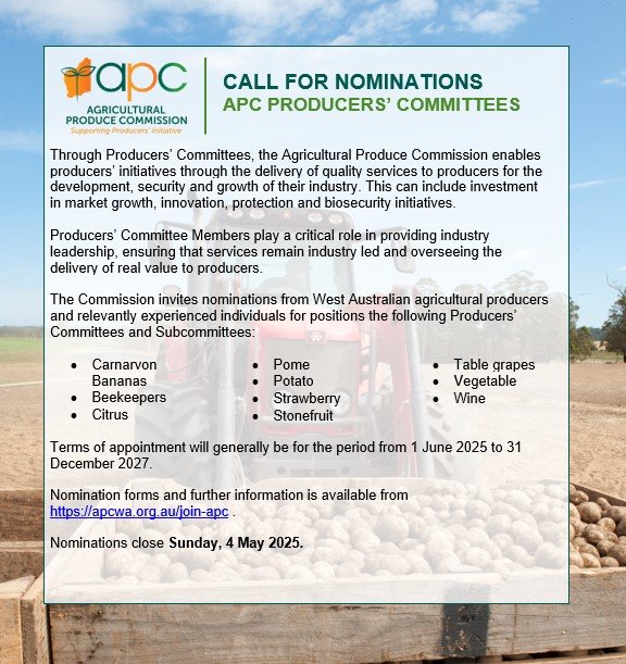 Would you like to be a Pome Fruit Sub-Committee Member?