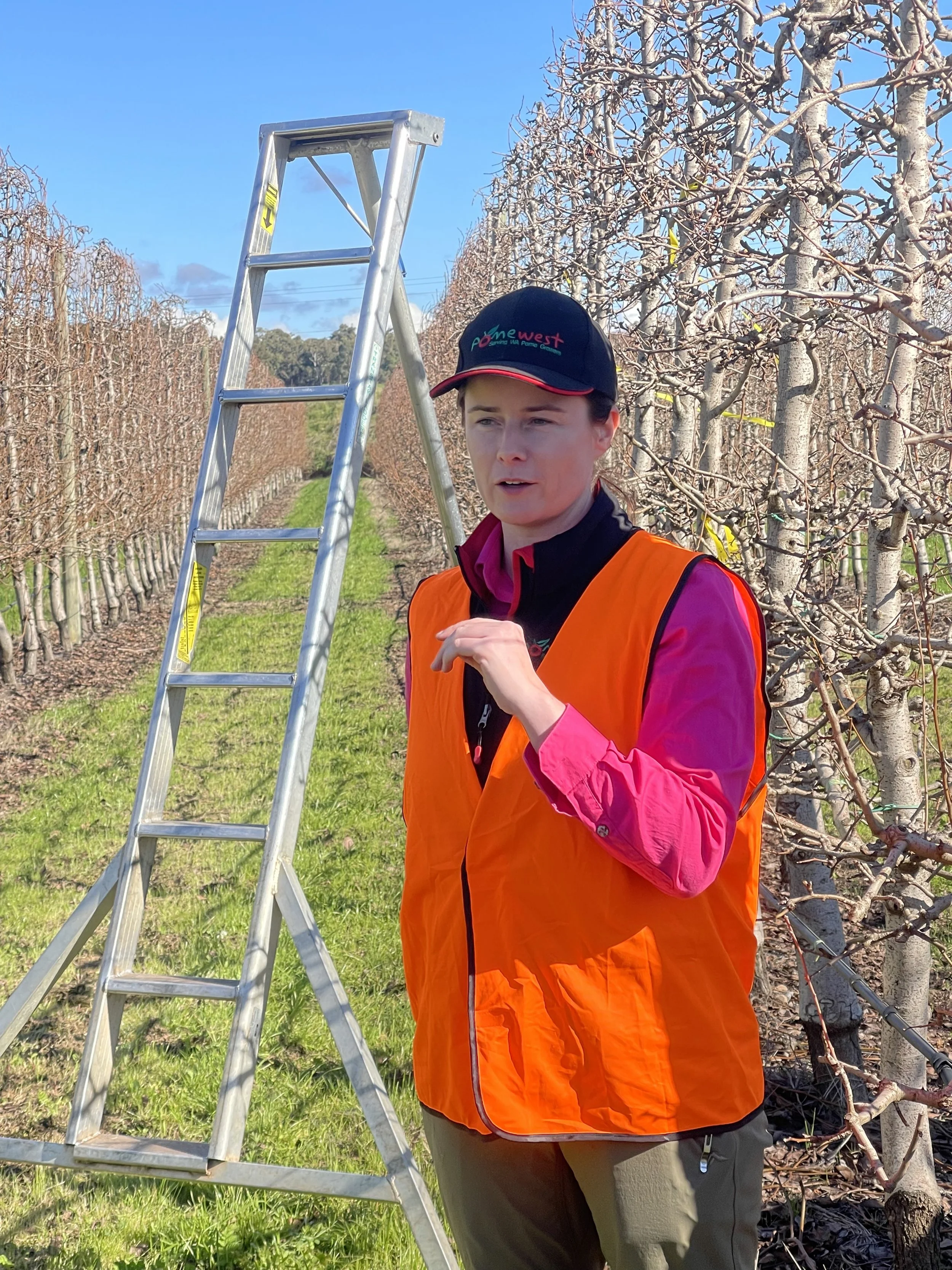 Jen in the pear orchard.jpeg