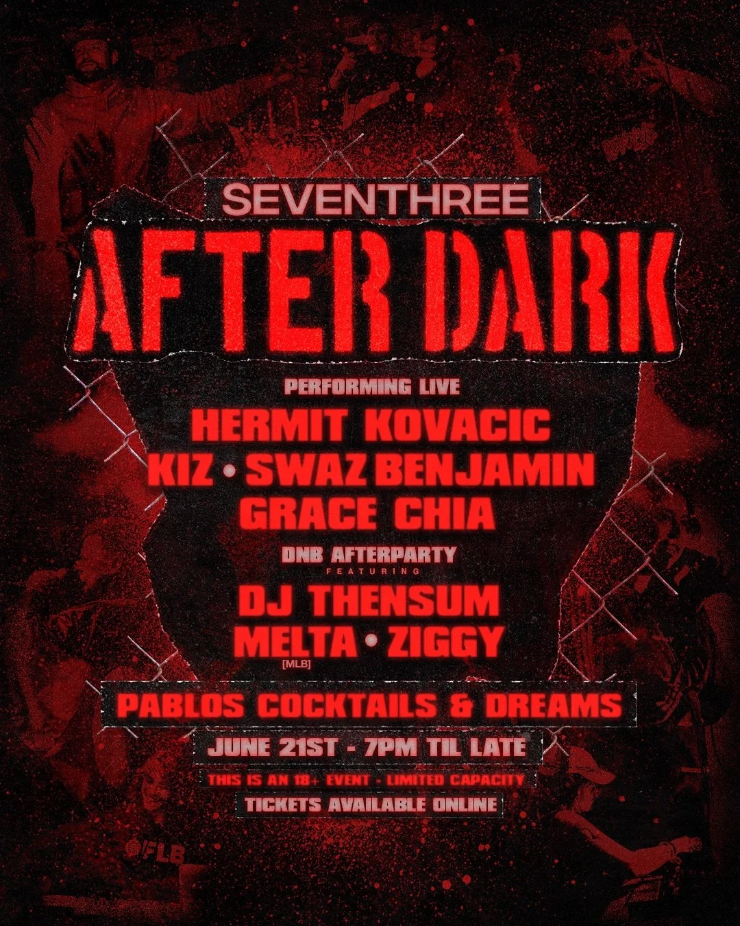 This month we thought we&rsquo;d amp it up from our usual Open Mic &amp; really send off the Dark Mofo season in true Seventhree style❗️ 

HUGE line up of local emcees then finishing off the night with absolutely drum &amp; bass energy 💥 

Tickets o