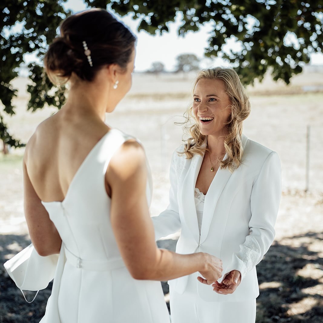 Holly and Fi&rsquo;s day at @petrichor.farm. My 100th ceremony, and one of my all time favourites- not least because Holly and I have shared much, working together as baby dietitians many years ago. Marrying my friend to her beautiful partner, always