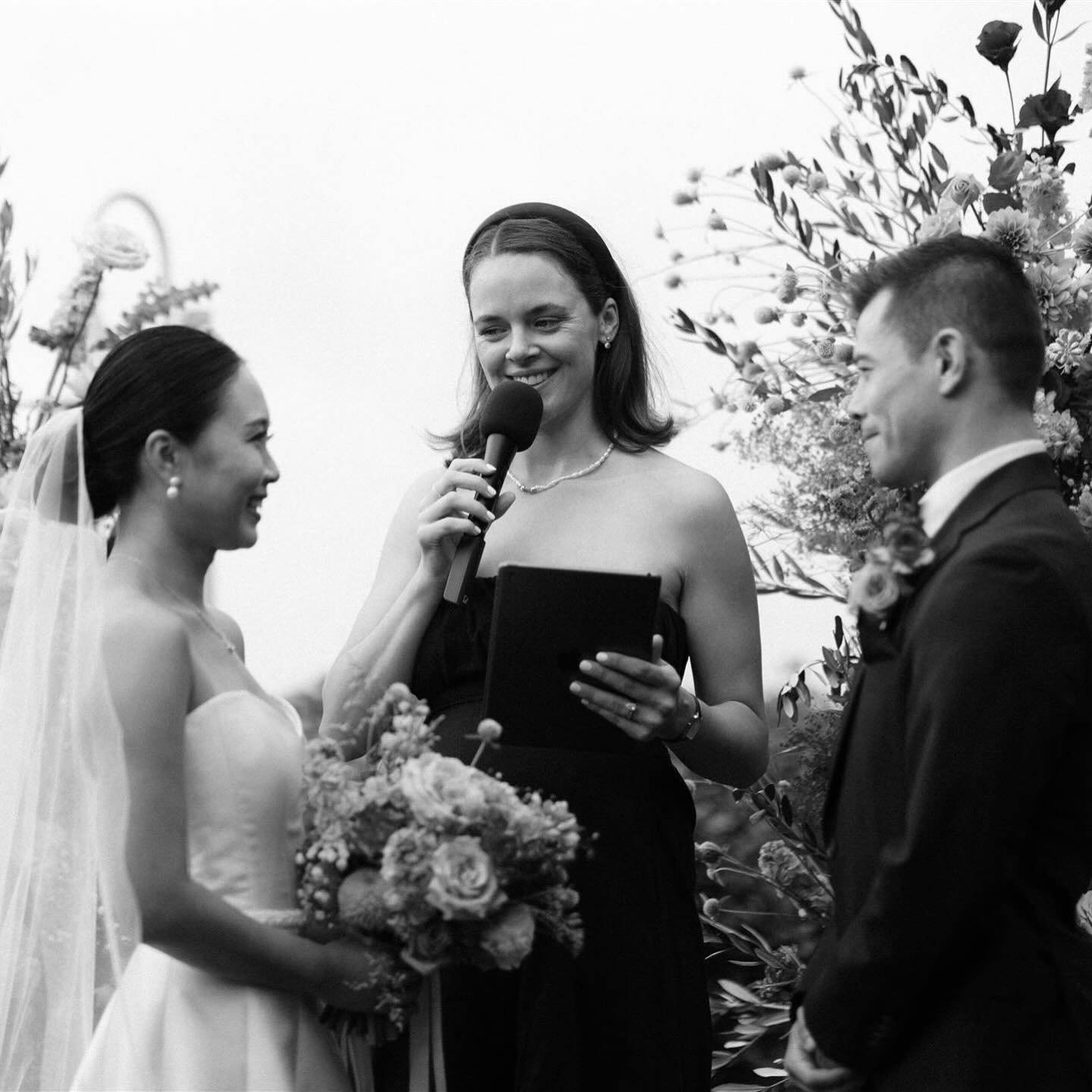 Snow and Chris in April, at the beautiful @piluweddings, featuring a prominent bump 🤰 🩷

Pilu at Freshwater was the only choice for their celebration, with views of Freshwater beach where they had their first date, cute!

Kind words from these two: