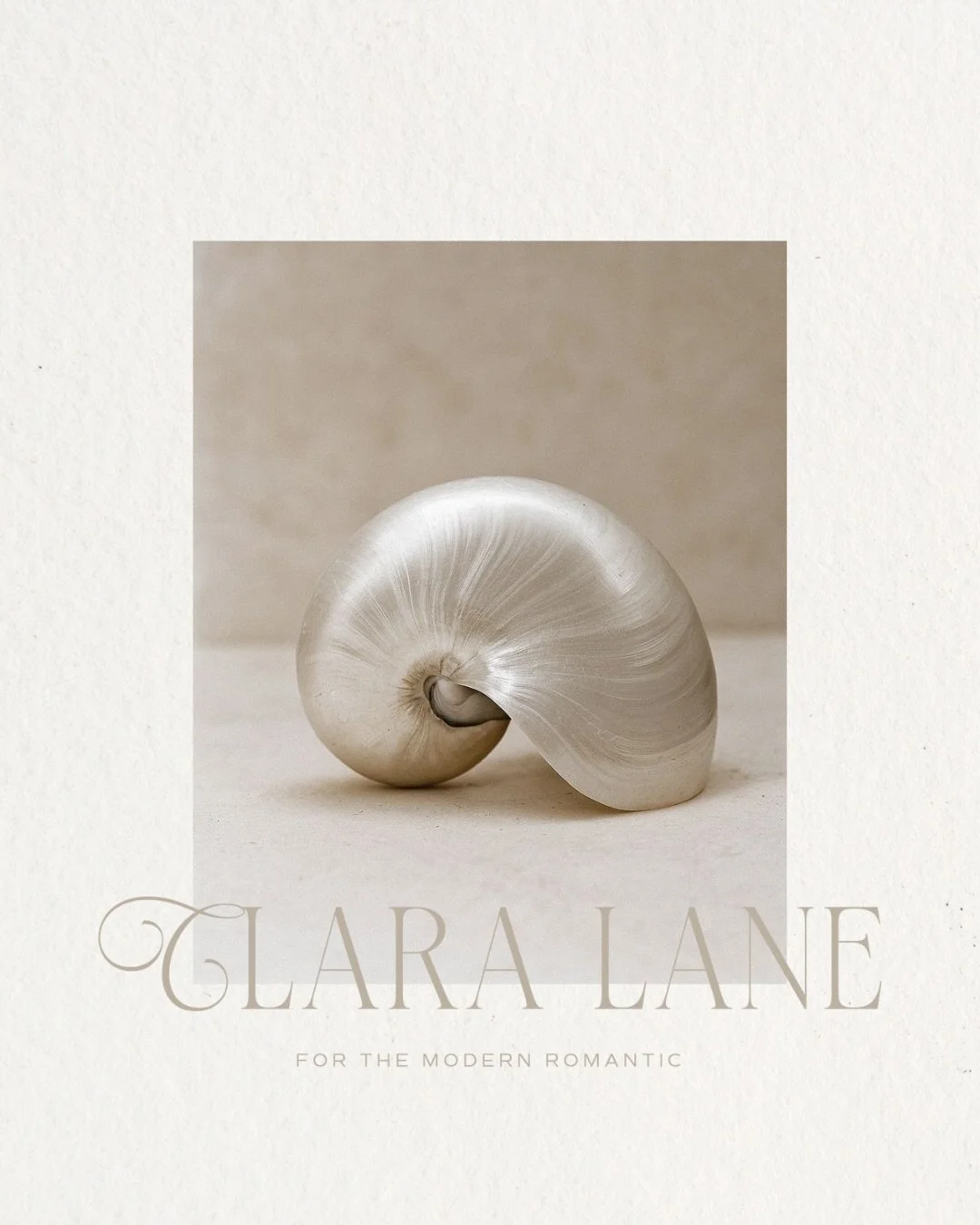 A refined bridal identity shaped with soft tonal warmth and elegant serif detail. Loved creating this direction.