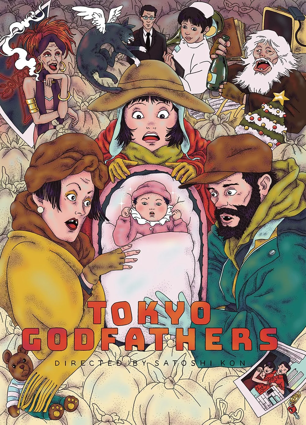Layered Butter Tiny Poster Club Tokyo Godfathers