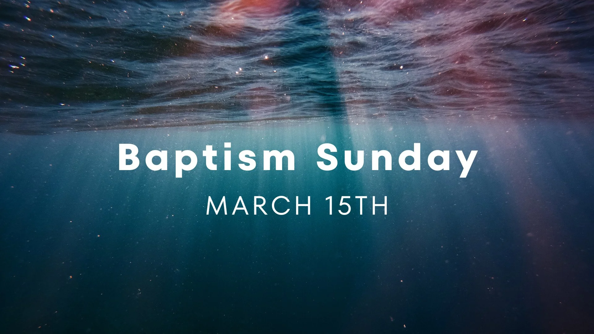 Baptism Sunday