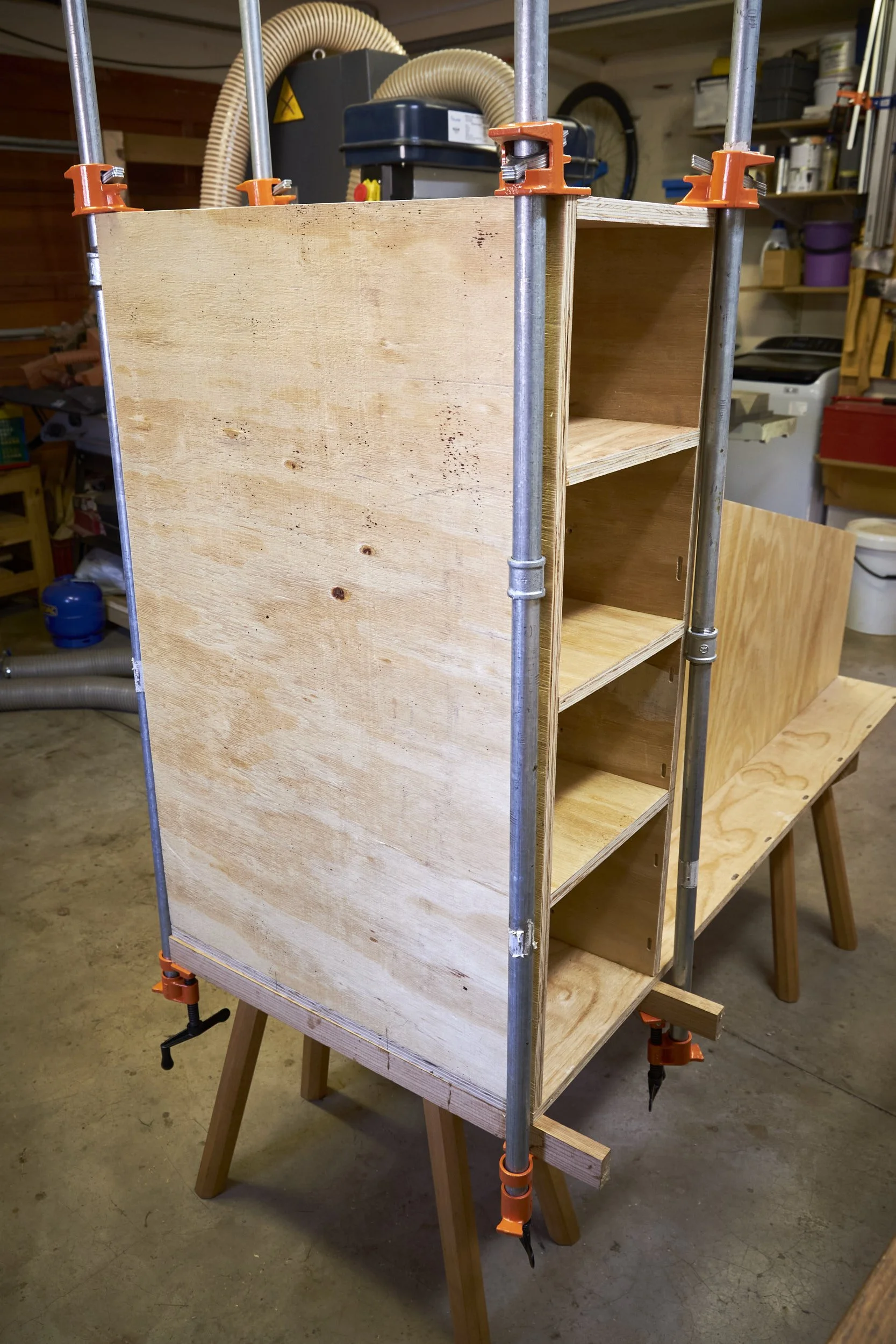 Getting the new lumber cart together.