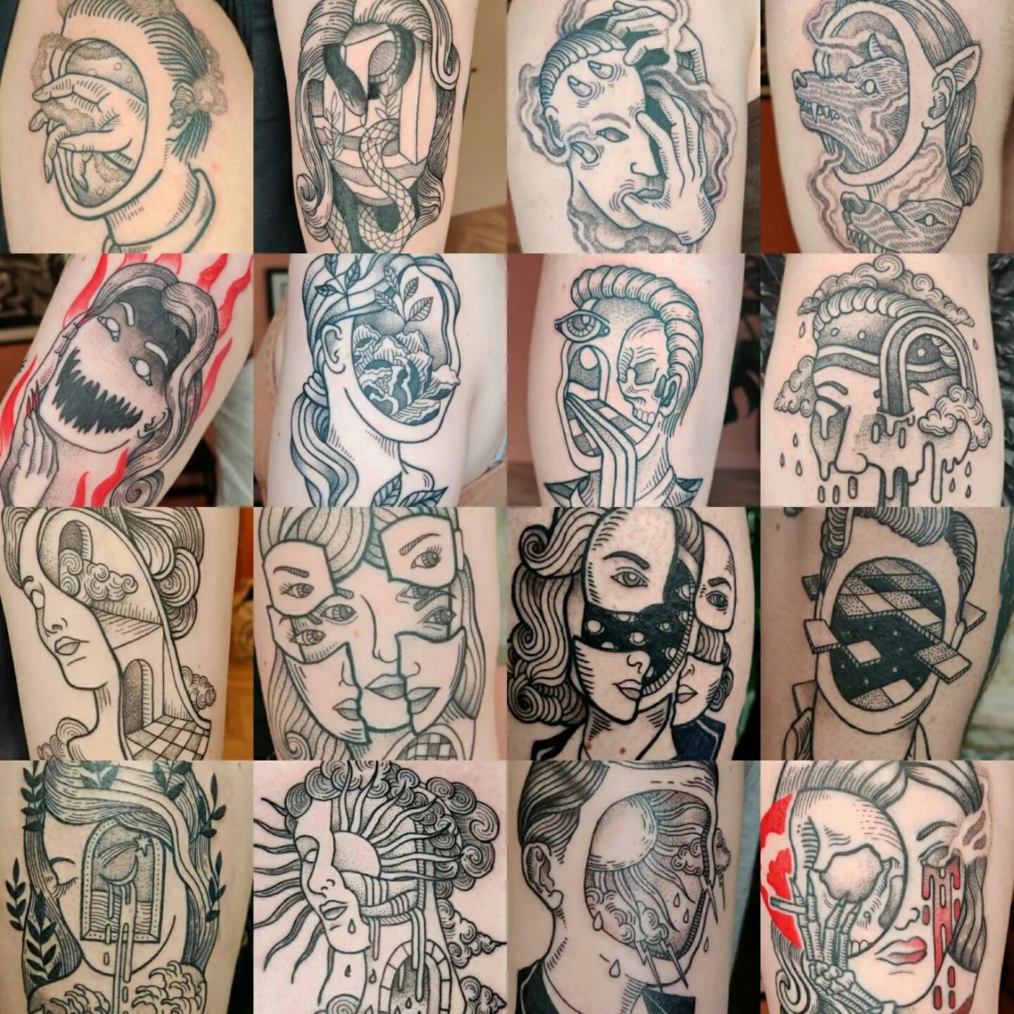 Get weird.
Some of my favourites.
.
..
#tattooed #tattoo #tattooer #tattooist #tattooing #tattoos #tatt  #blackwork #blackworktattoo #blackworkers #linework #ink #inked #darkwork #darkart #darkartist #oslo #oslotattoo #osloartist #oslotattooartist  #