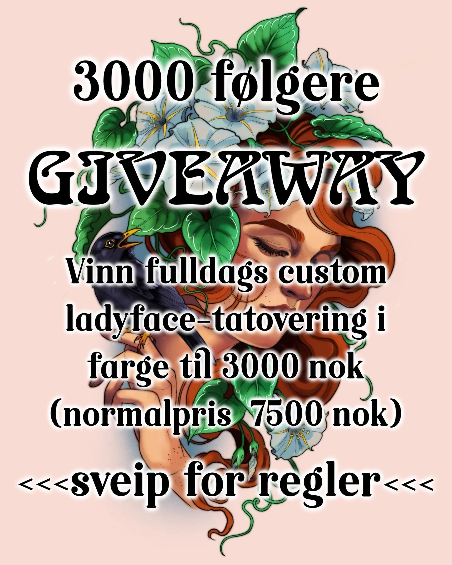 ✨Giveaway!✨

For noen uker siden n&aring;dde jeg over 3000 f&oslash;lgere her p&aring; Instagram, og vil markere dette med en giveaway. Tusen takk! ❤️

Regler og hvordan du deltar kan du lese ved &aring; swipe p&aring; bildene i denne posten. :) Ekse